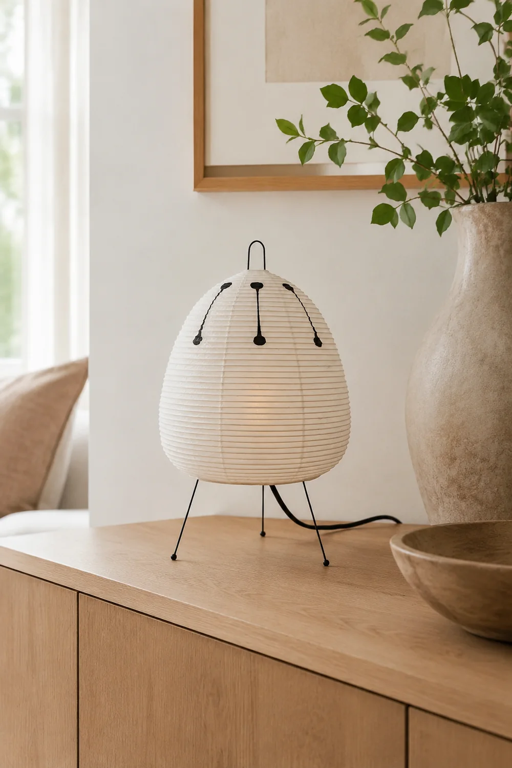 Renée Post Modern Funky Floor Lamp, Artificial Paper/Metal, White - Lumpaz