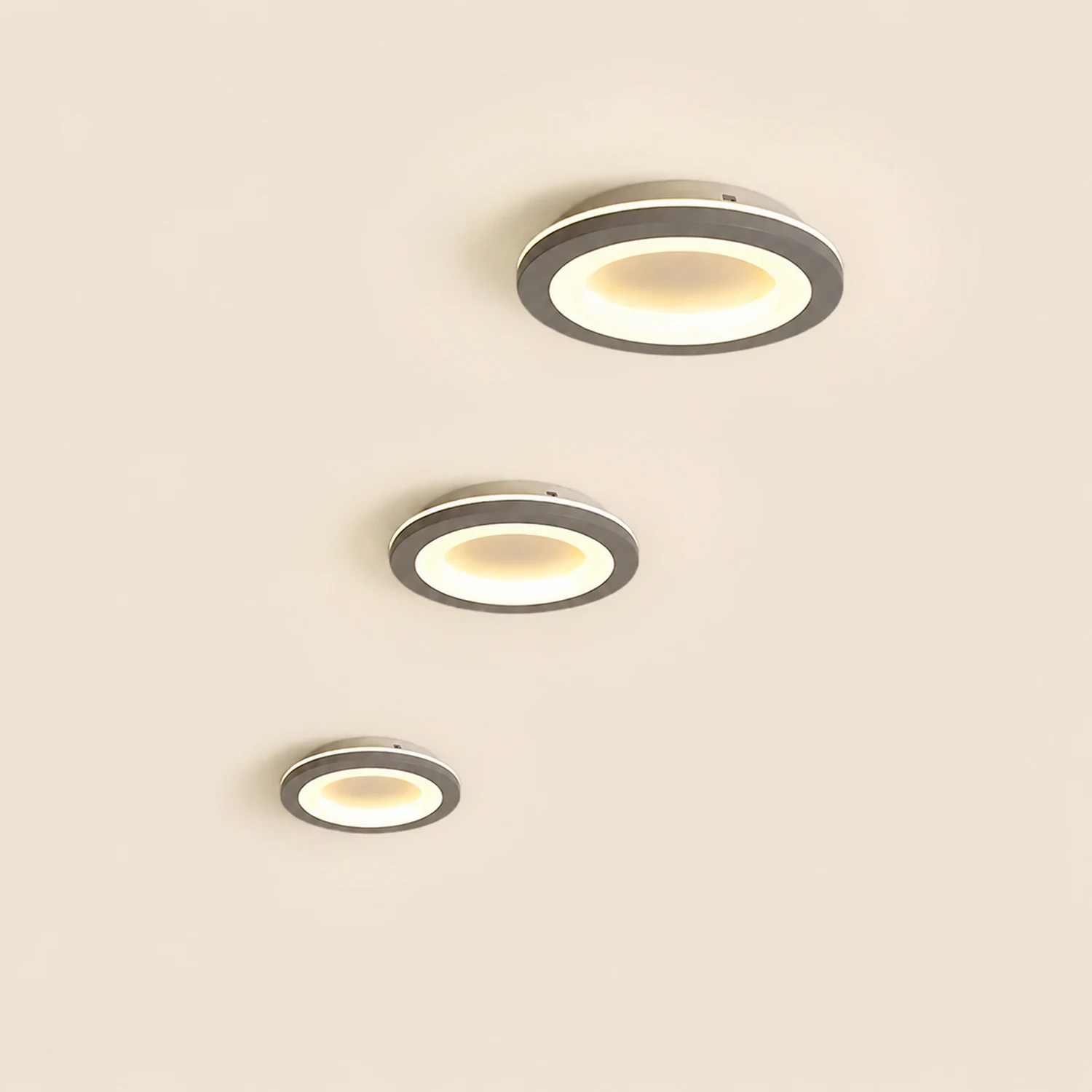 Quinn Modern Flower Metal Flush Mount Ceiling Light, Gray - Lumpaz