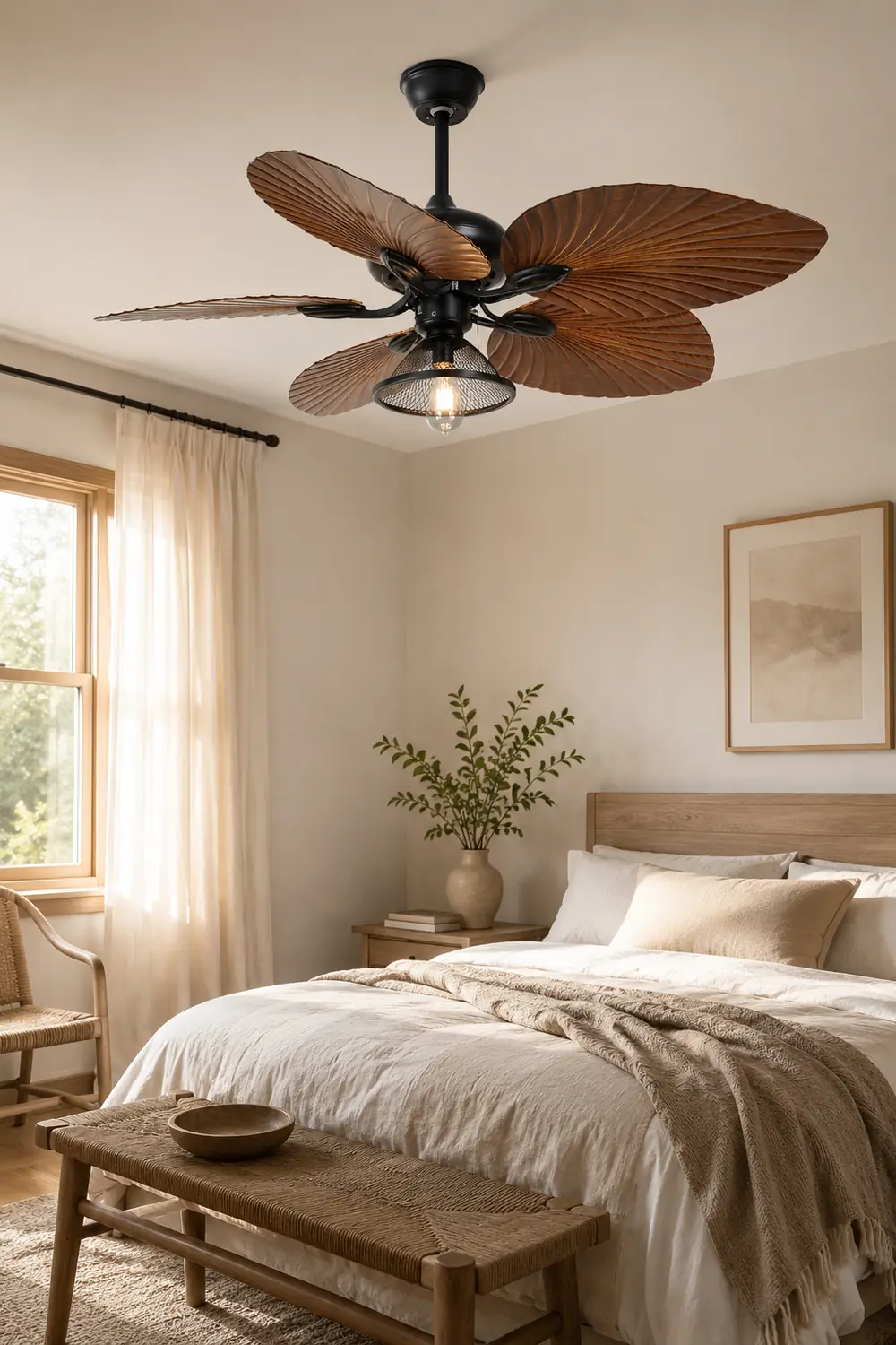 Ross 5-Blade Ceiling Fans /Lantern, 1/3/5 Heads, DIA 51.9'' - Lumpaz