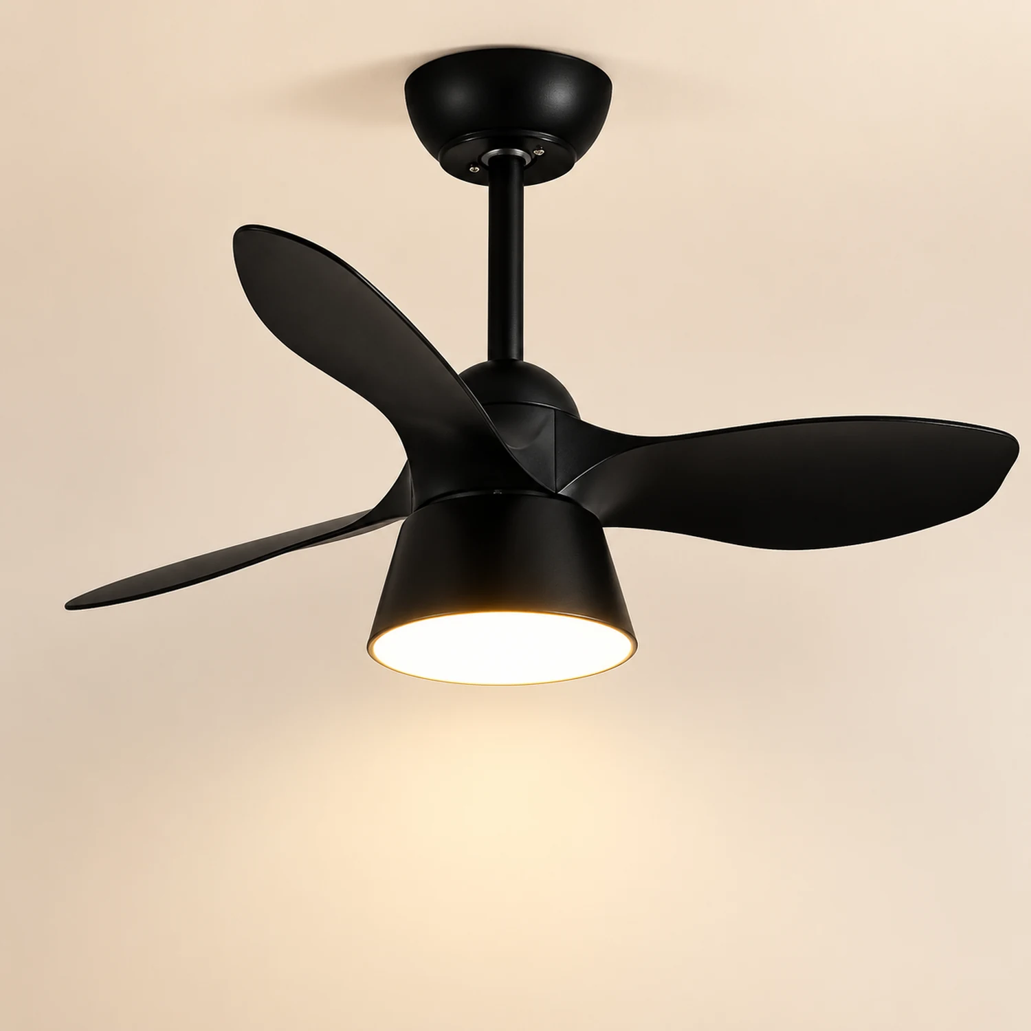 Walters Ceiling Fan with Light, 3 Color, L 33" - Lumpaz