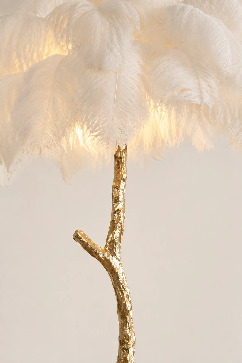 O'Moore Nordic Luxury Unique Ostrich Feather Floor Lamp/Table Lamp - Lumpaz