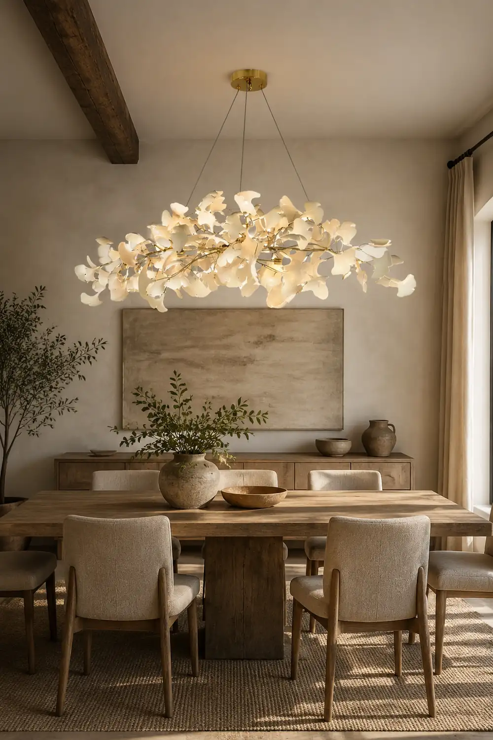 Ophelia Modern Gold Metal/Acrylic Art Deco Chandelier Living Room - Lumpaz