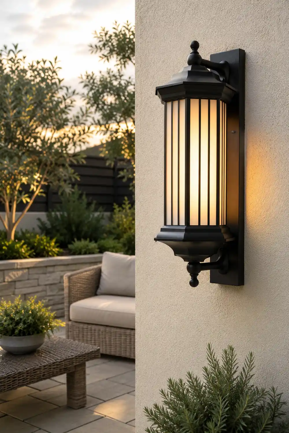 Retro Creative Outdoor Waterproof Black Modern Exterior Wall Lights - Lumpaz