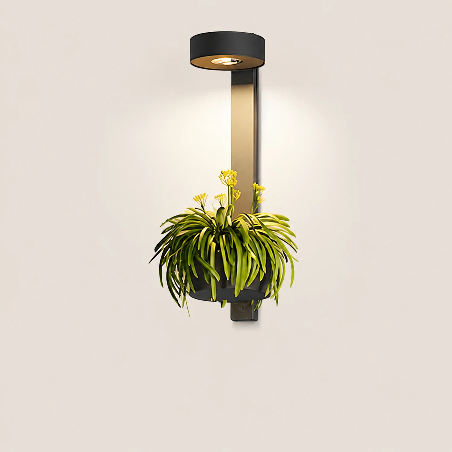 Waterproof Decor LED Solar Wall Lights with Flowerpot Outdoor Wall Lamp - Lumpaz