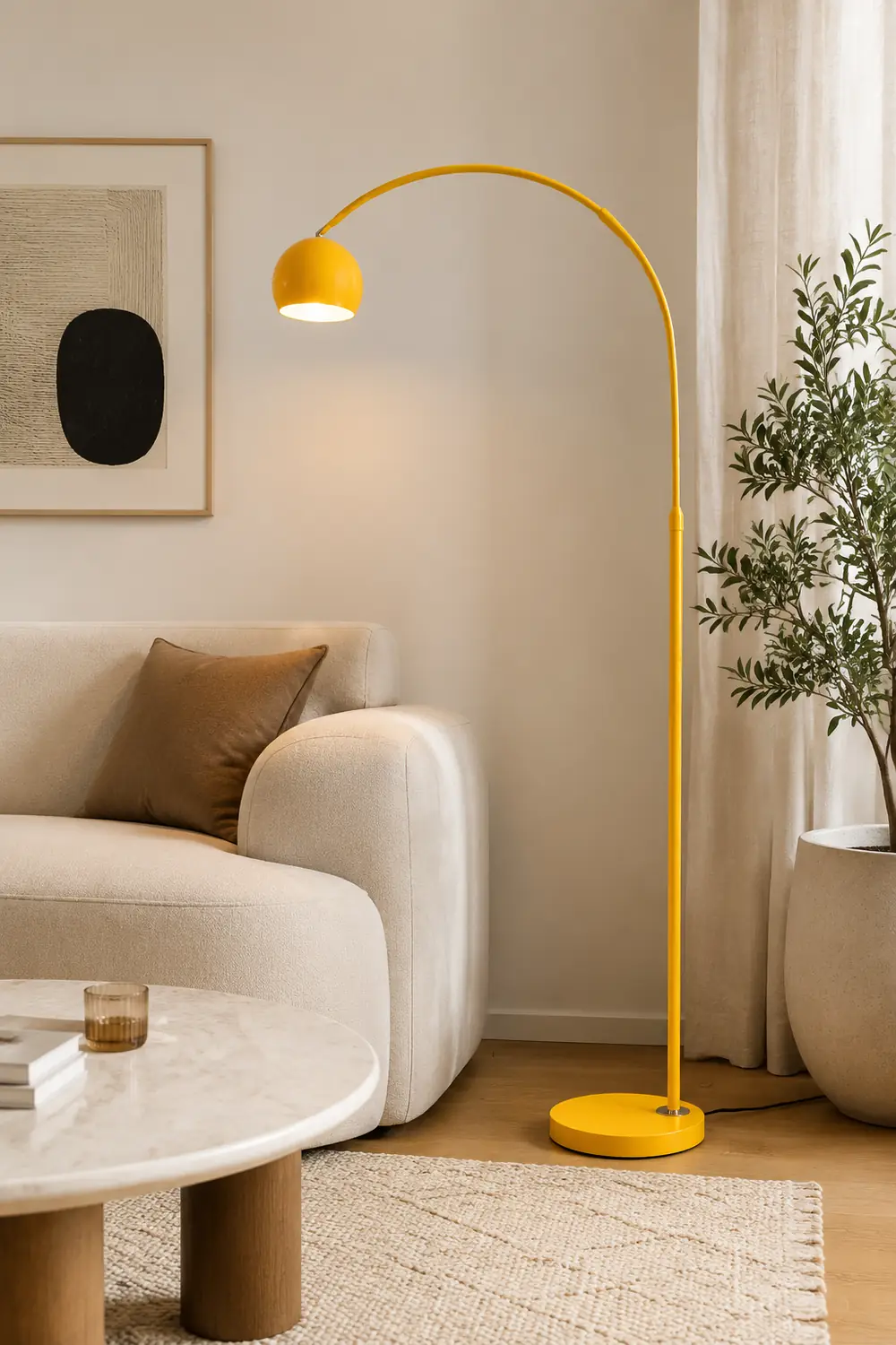 Macaron Modern Fishing 1 Light Arc Floor Lamp Metal - Lumpaz