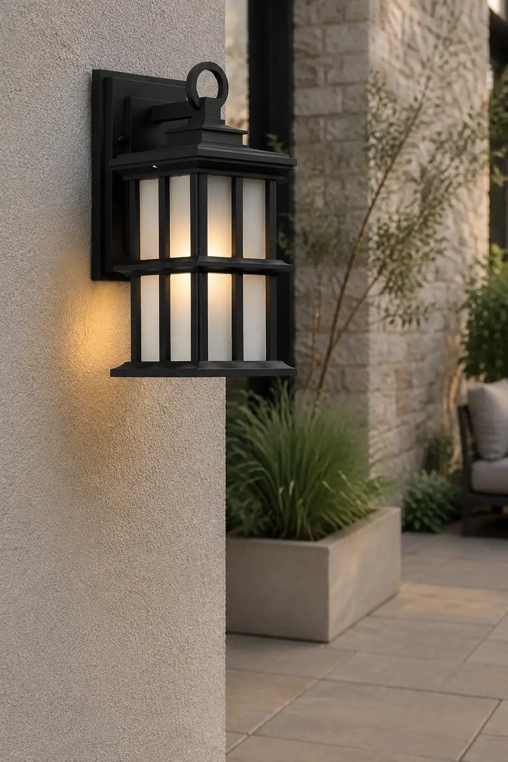 Outdoor Waterproof Aluminum Black European Style Exterior Wall Lights - Lumpaz