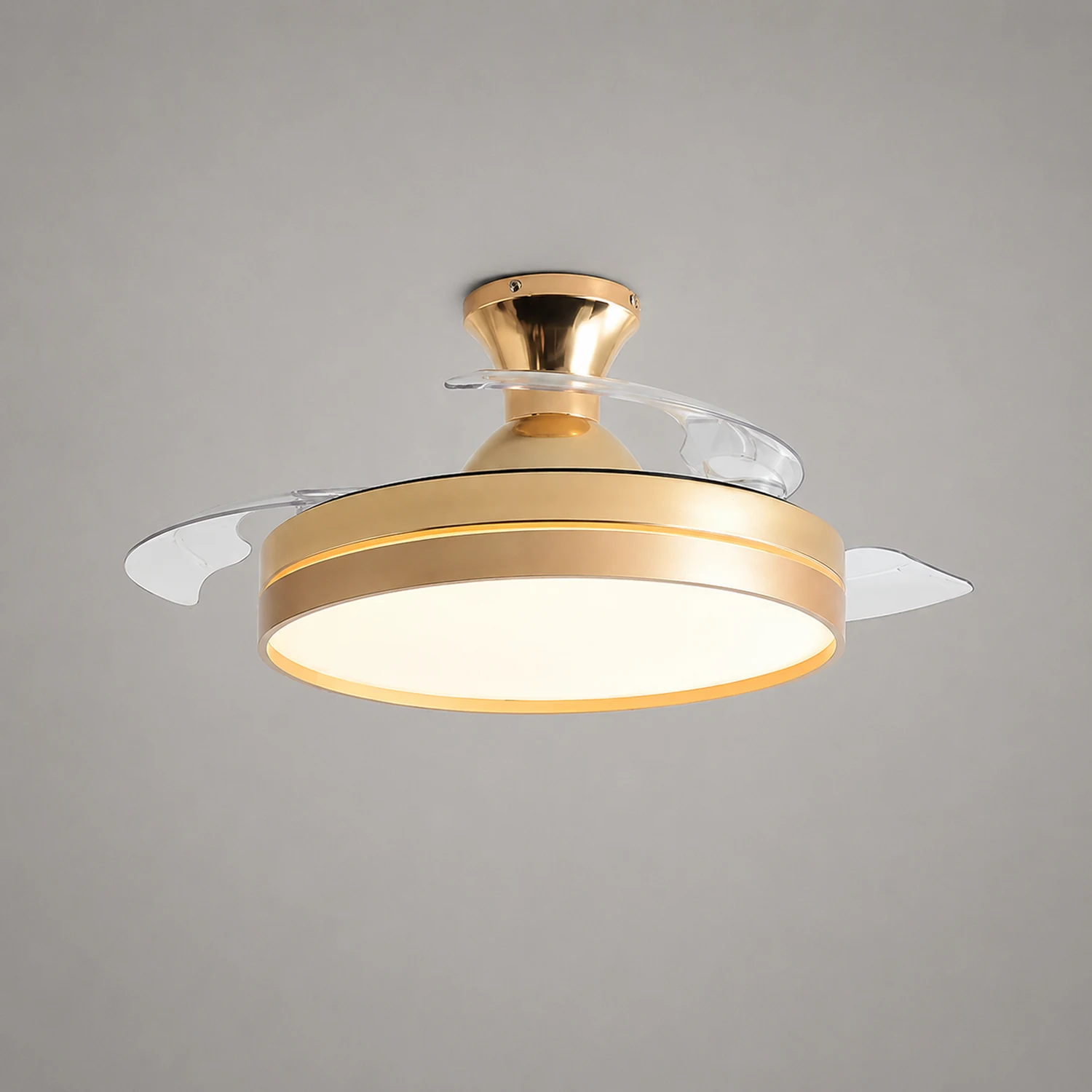 Morandi Ceiling Fan with Light, 4 Color, DIA 35.8"/42.1" - Lumpaz