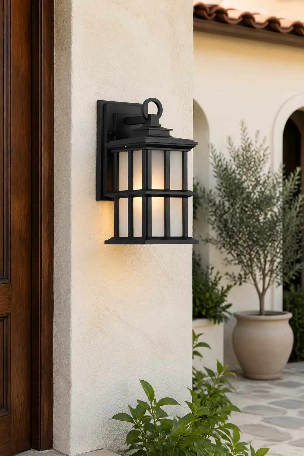 Outdoor Waterproof Aluminum Black European Style Exterior Wall Lights - Lumpaz