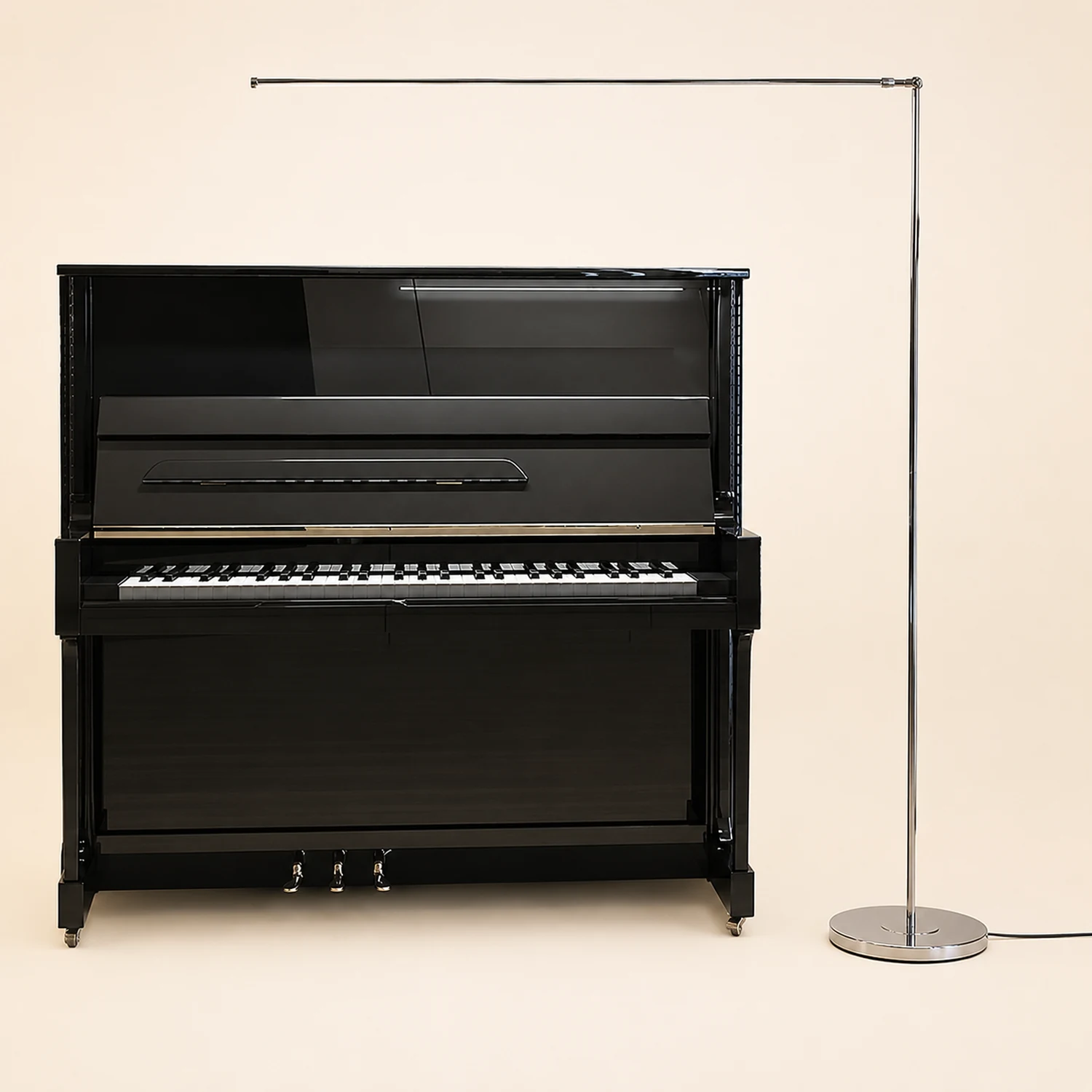 Modern Steamline Minimalist linear Floor Lamp, 2 Color - Lumpaz