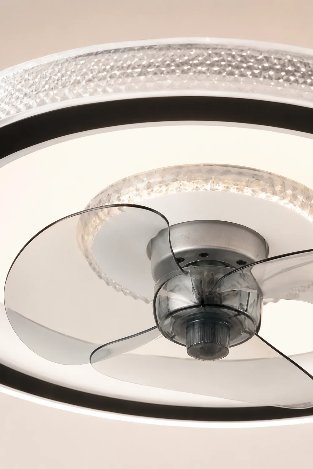 Kirsten 3-Blade Ceiling Fan with Light, 19.5" - Lumpaz