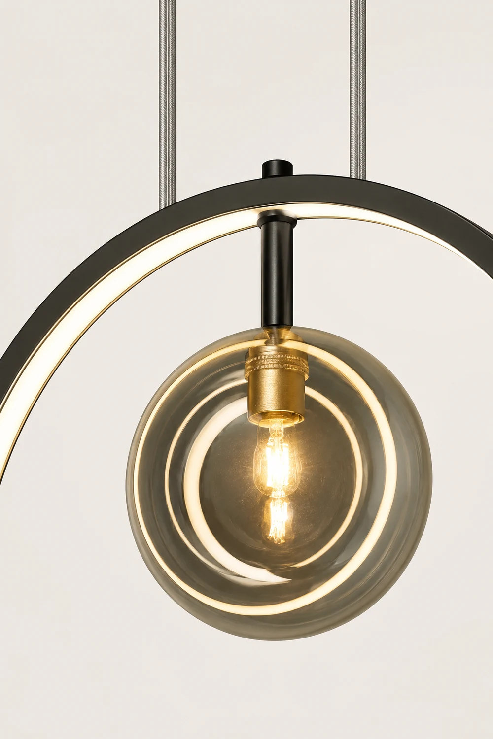 Nordic Glass Bubbles LED Modern Pendant Light For Dining Room - Lumpaz