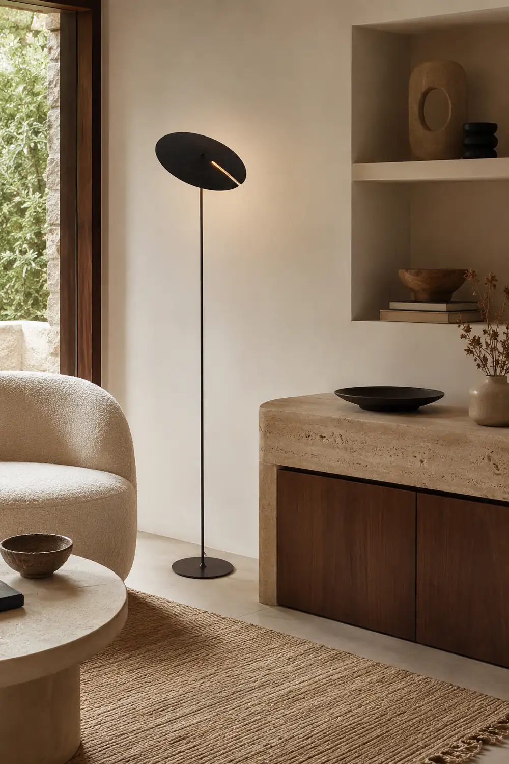 Carins Modern Simple Black Floor & Table Lamp, Metal - Lumpaz