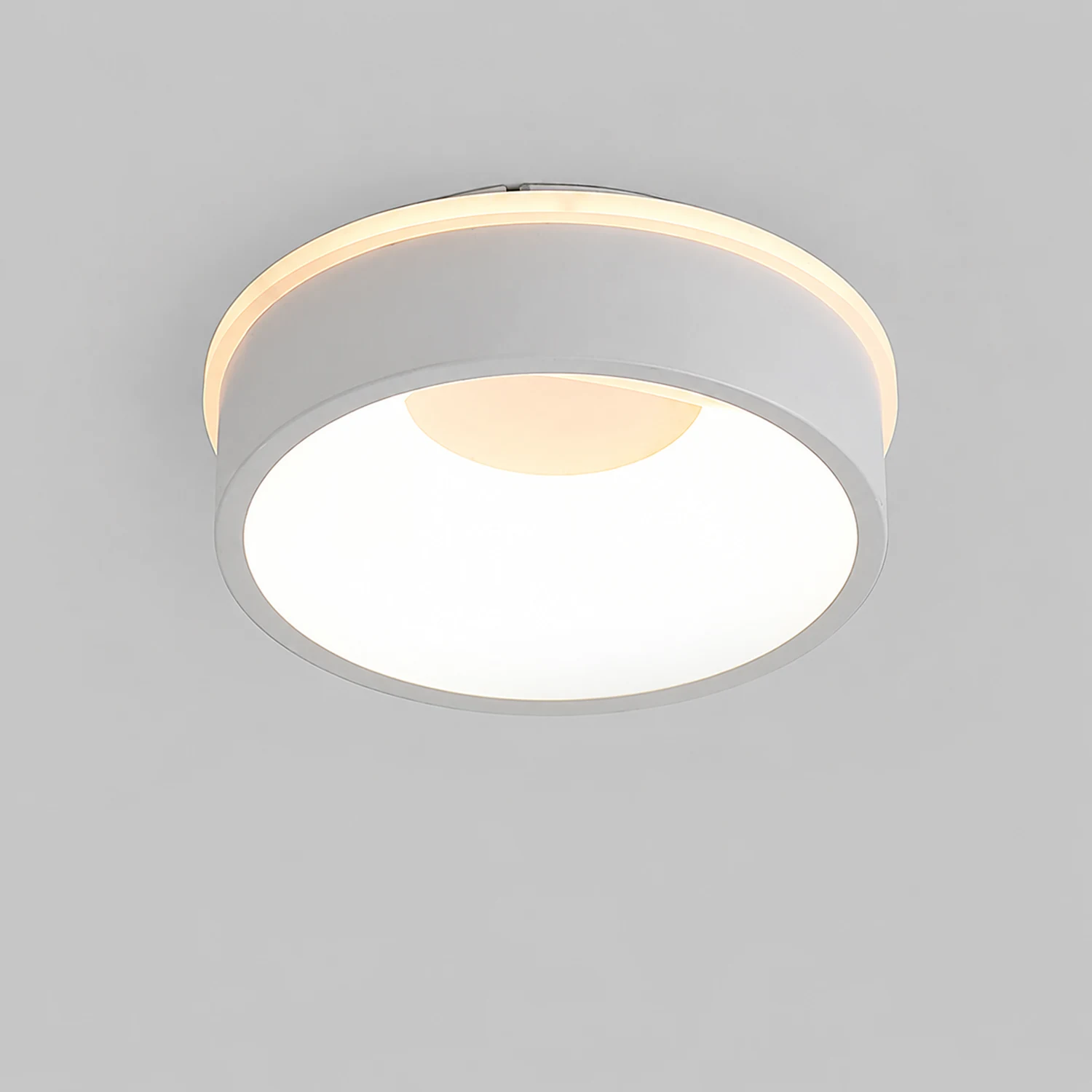 Quinn Minimalist Hollow LED Flush Mount Ceiling Light, Round/Square - Lumpaz