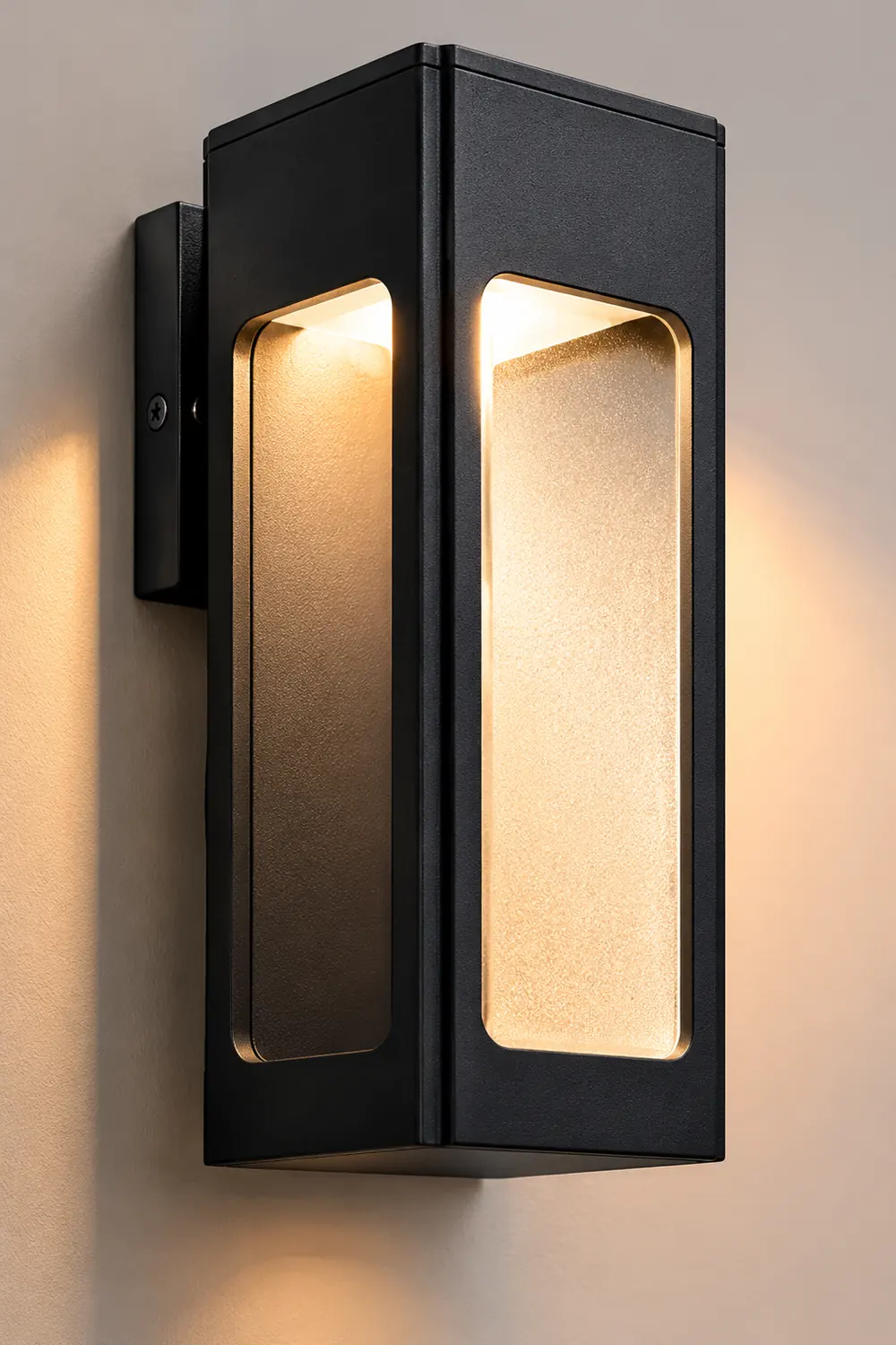 Rectangular IP65 LED Black Modern Outdoor Wall Sconce复制 - Lumpaz