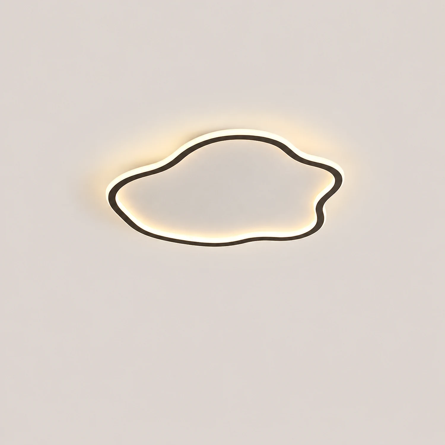 Quinn Modern Metal/Acrylic Flush Mount Ceiling Lights, White/Black - Lumpaz