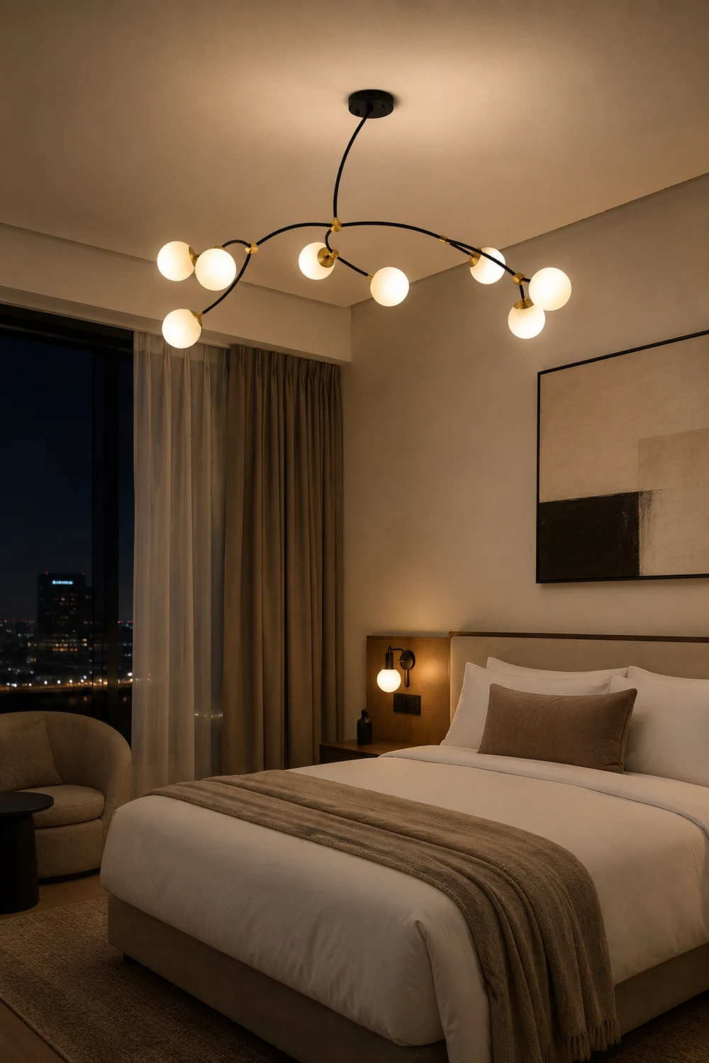 Valentina Minimalist Elegant Unique Branch Chandeliers, Living Room - Lumpaz