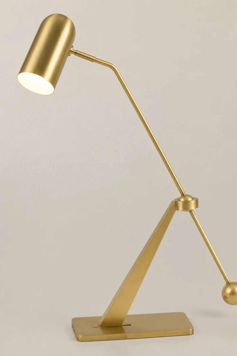 Freja Antique Vintage Lever Metal Fishing Rod Floor Lamp, Brass - Lumpaz