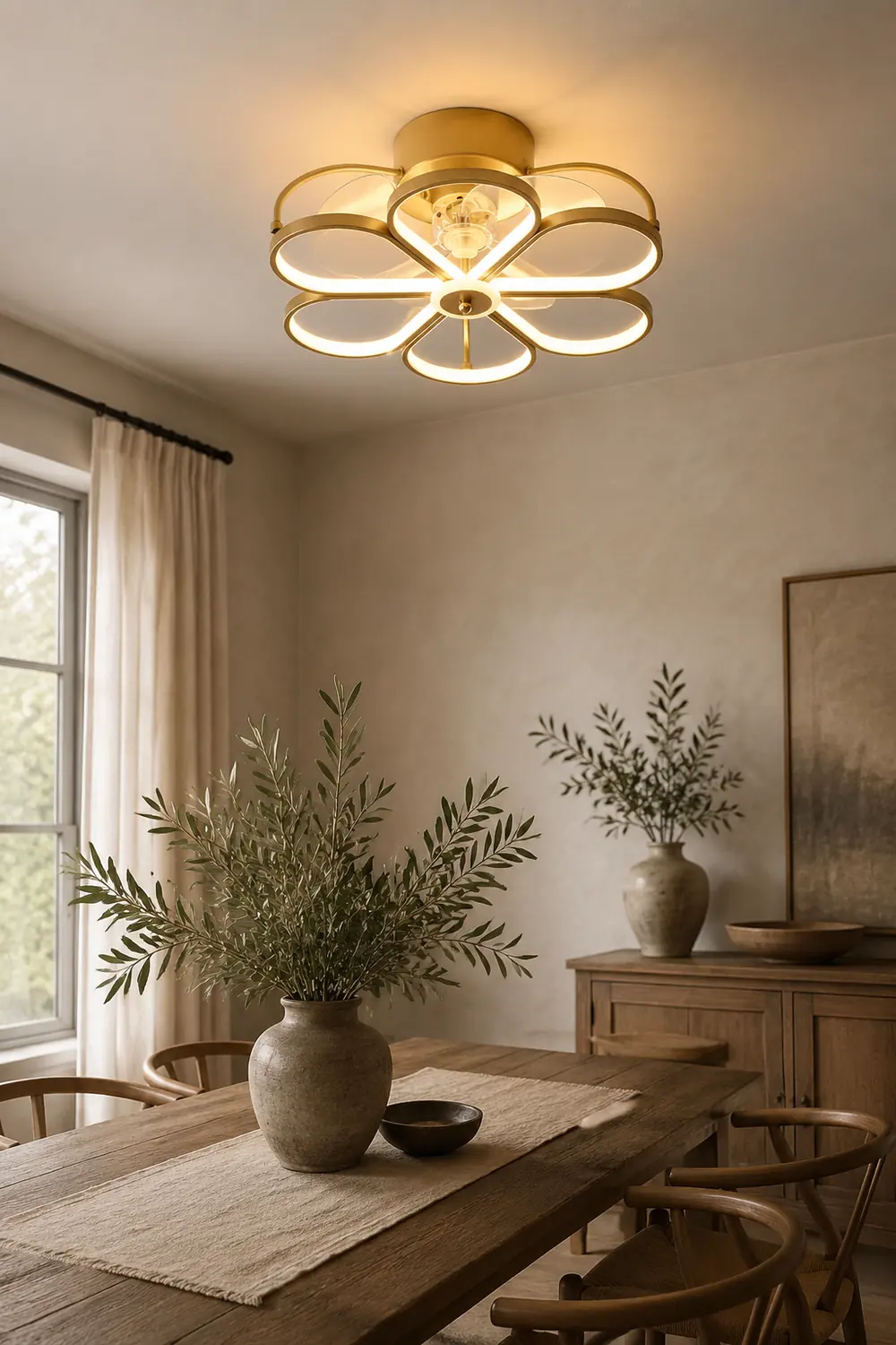 Hana Ceiling Fan with Light, 3 Style, 20" - Lumpaz