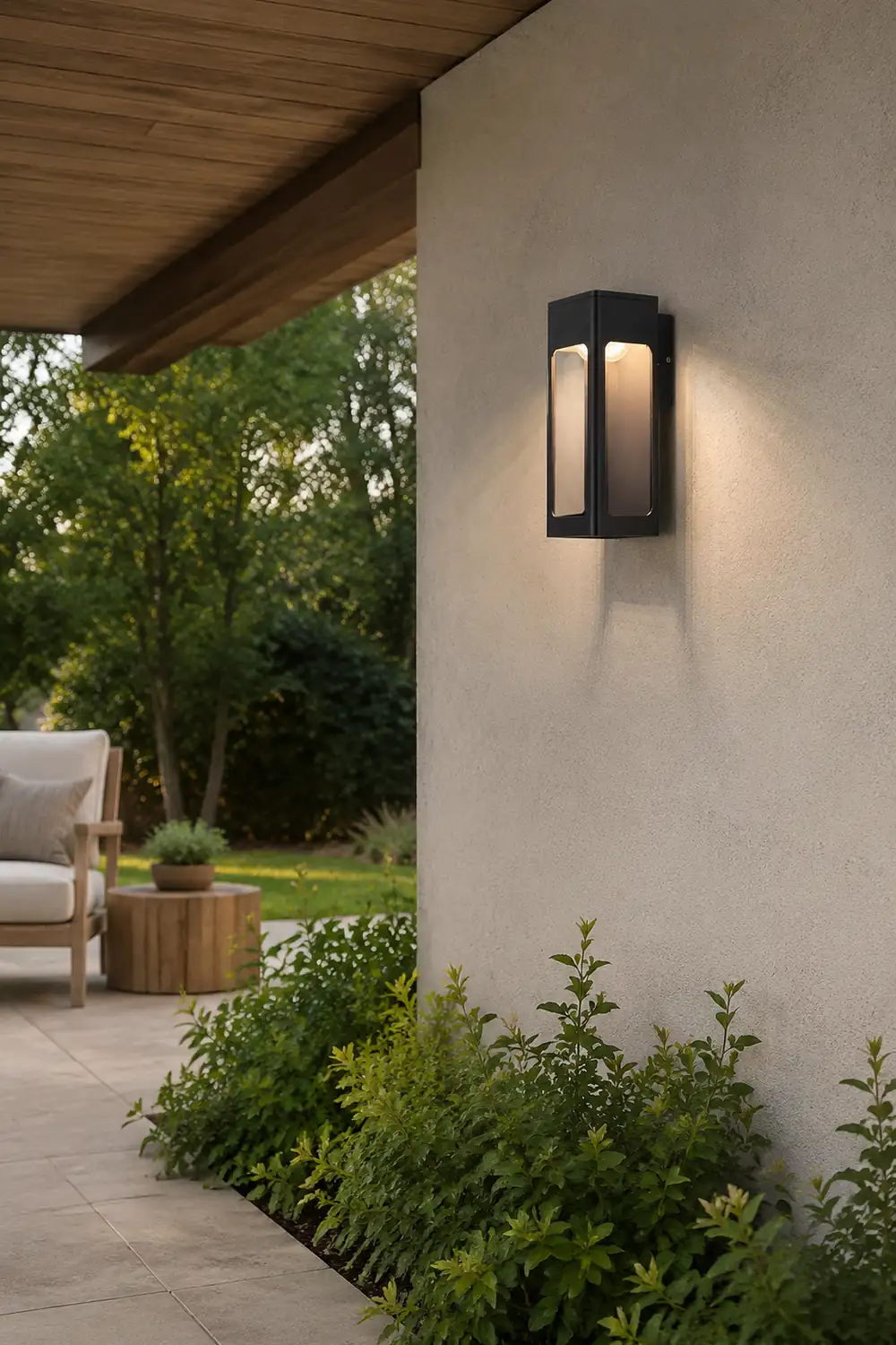 Rectangular IP65 LED Black Modern Outdoor Wall Sconce复制 - Lumpaz