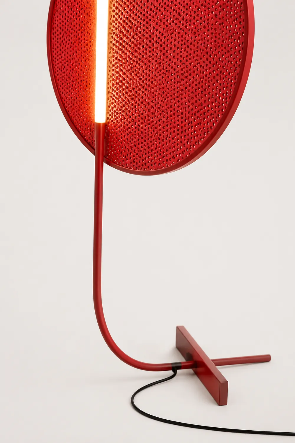 Elif Floor Lamp Blood Moon Postmodern, Metal, Red, Bedroom - Lumpaz