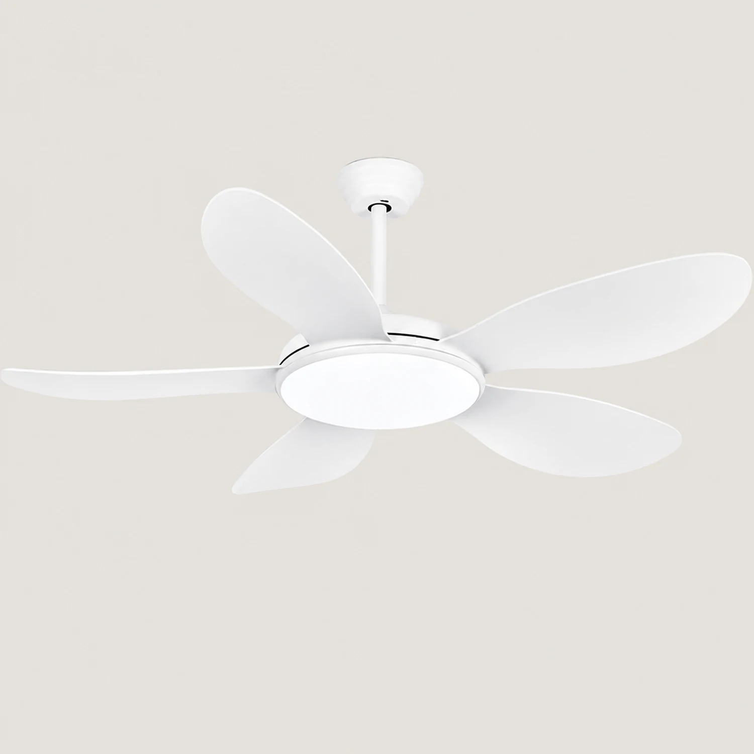 Ozawa 5-Blade Modern Wood DC Ceiling Fan with Light, 47.2''/51.2'' - Lumpaz