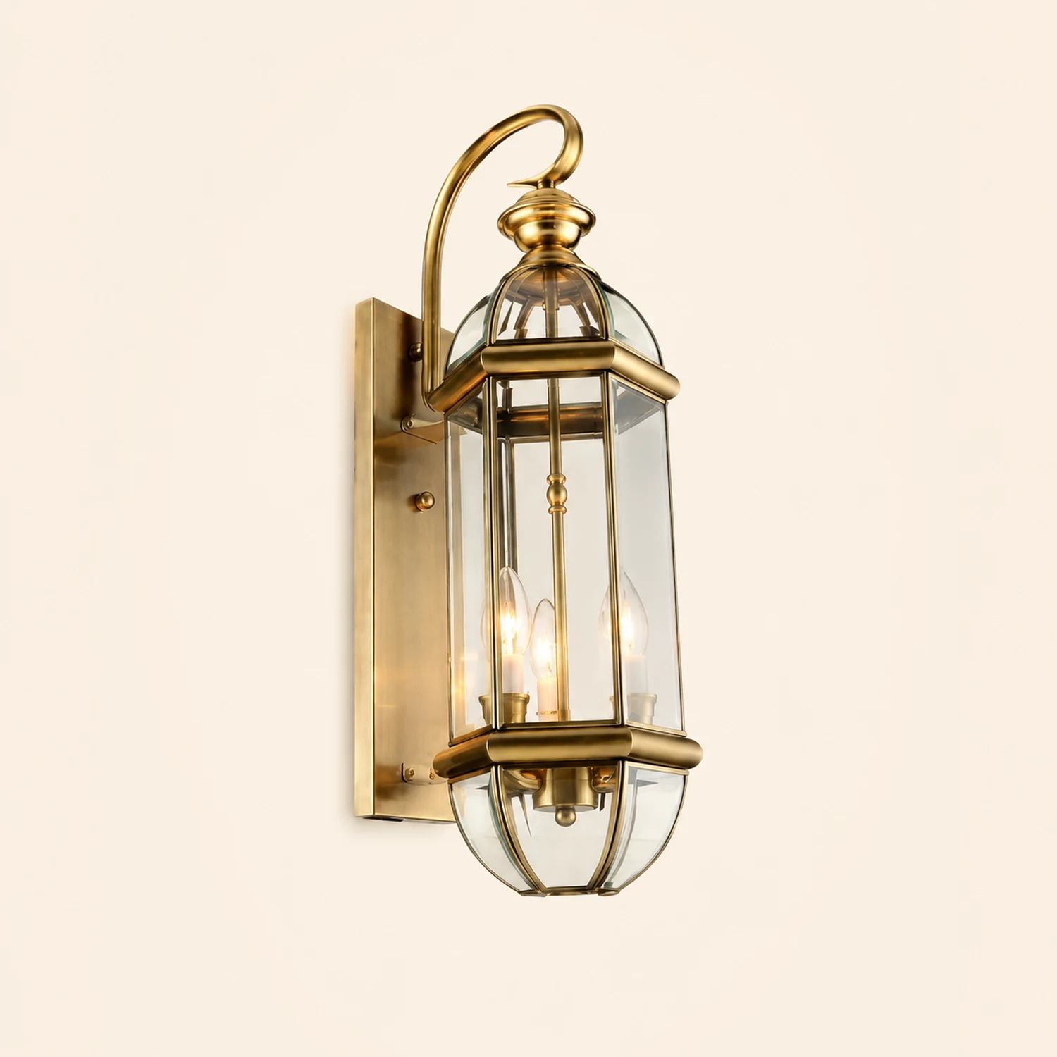 Retro Creative Copper Glass European Style Outdoor Wall Lights Exterior Lamp - Lumpaz