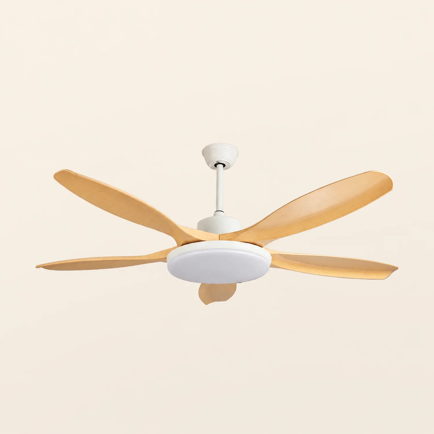 Ozawa 5-Blade Wood DC Ceiling Fan with Light, Summer, 47.2''/51.2''/59.1'' - Lumpaz