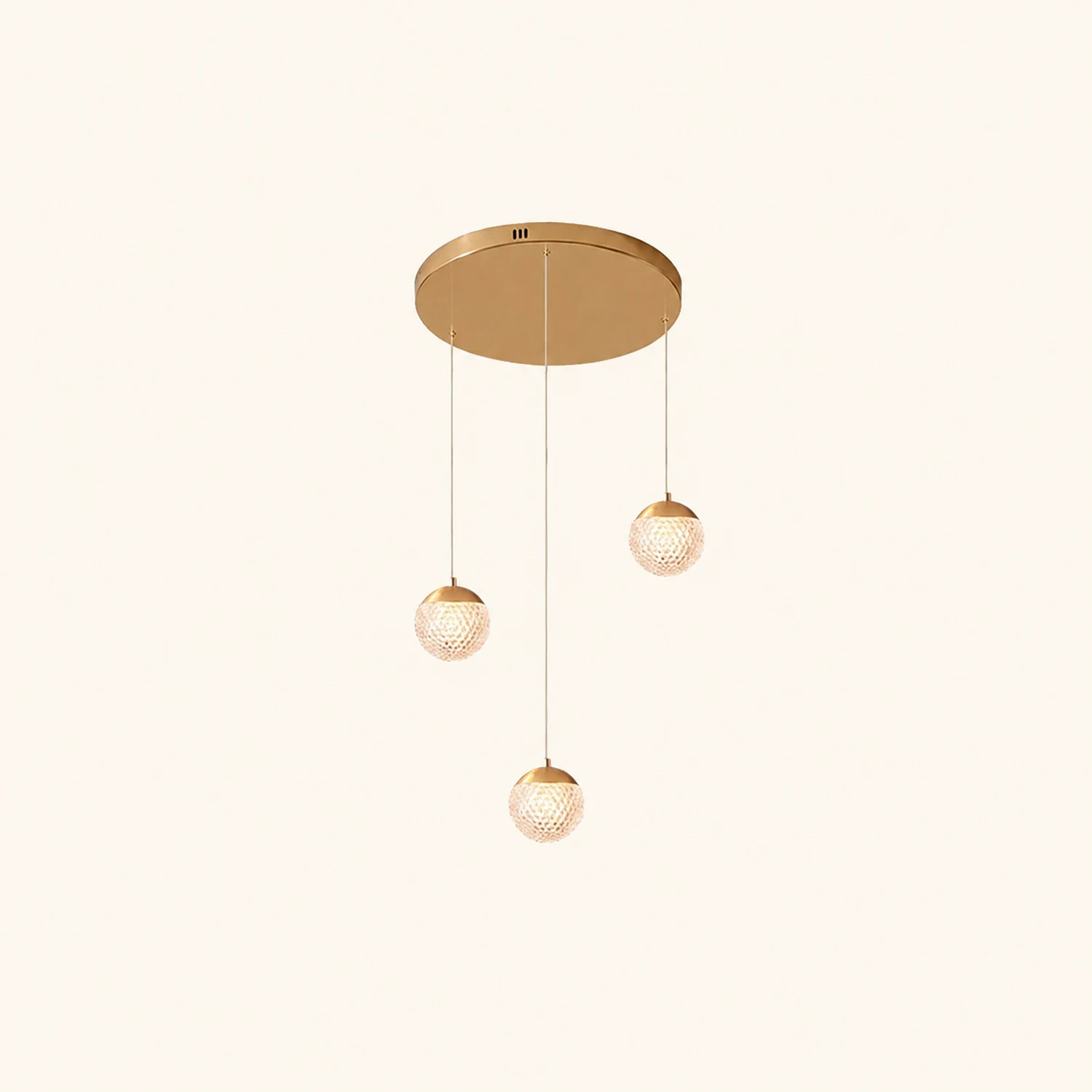 Jibril Multi Staircase Modern Art Deco Pendant Light, Gold - Lumpaz