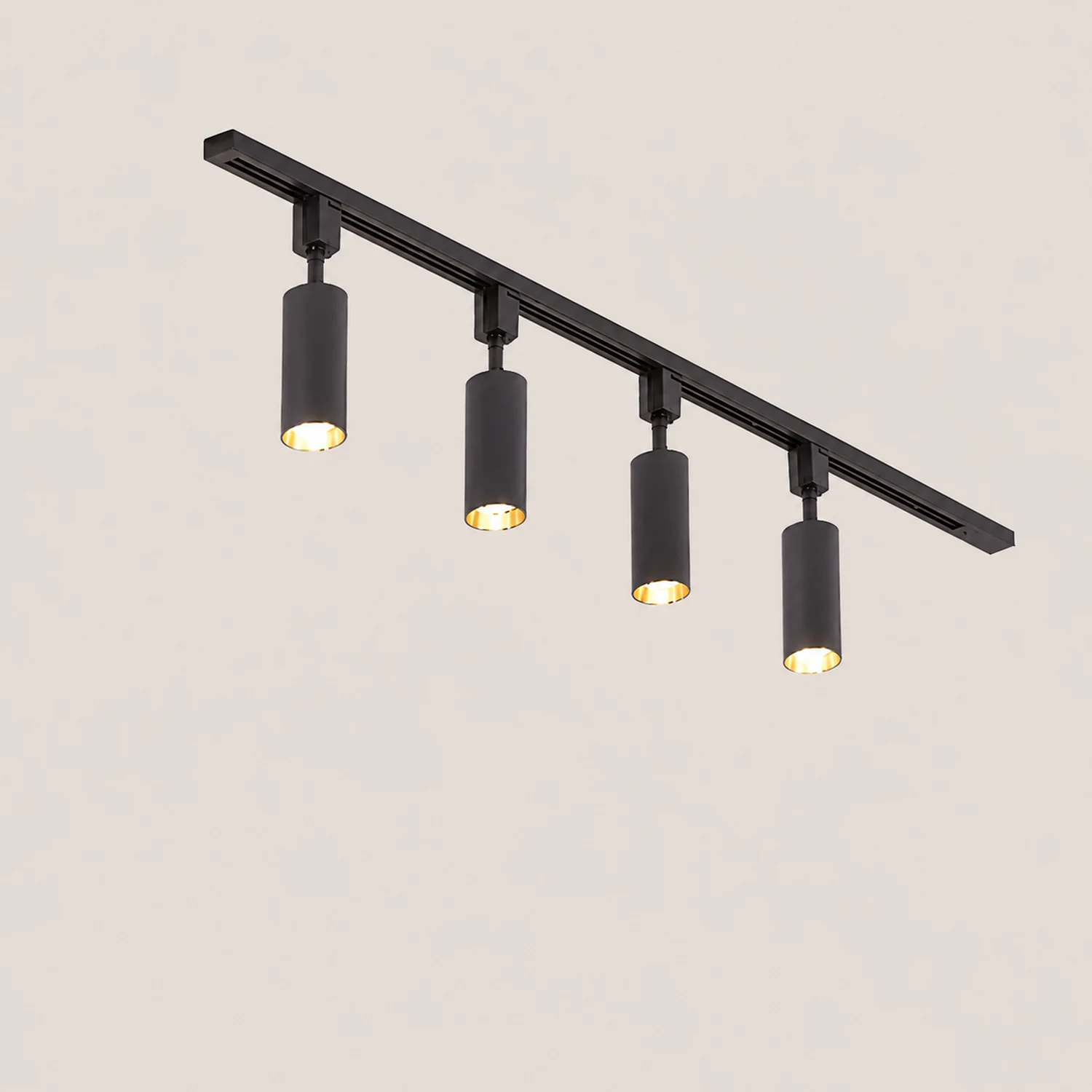 Freja Modern LED Metal Track Spotlight Black/White Living Room - Lumpaz