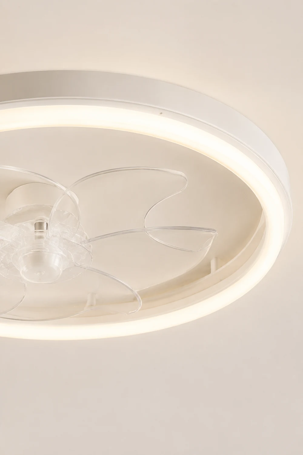 Edge 7-Blade Ring Ceiling Fan with Light, DIA 15.7"/19.7"/23.6" - Lumpaz