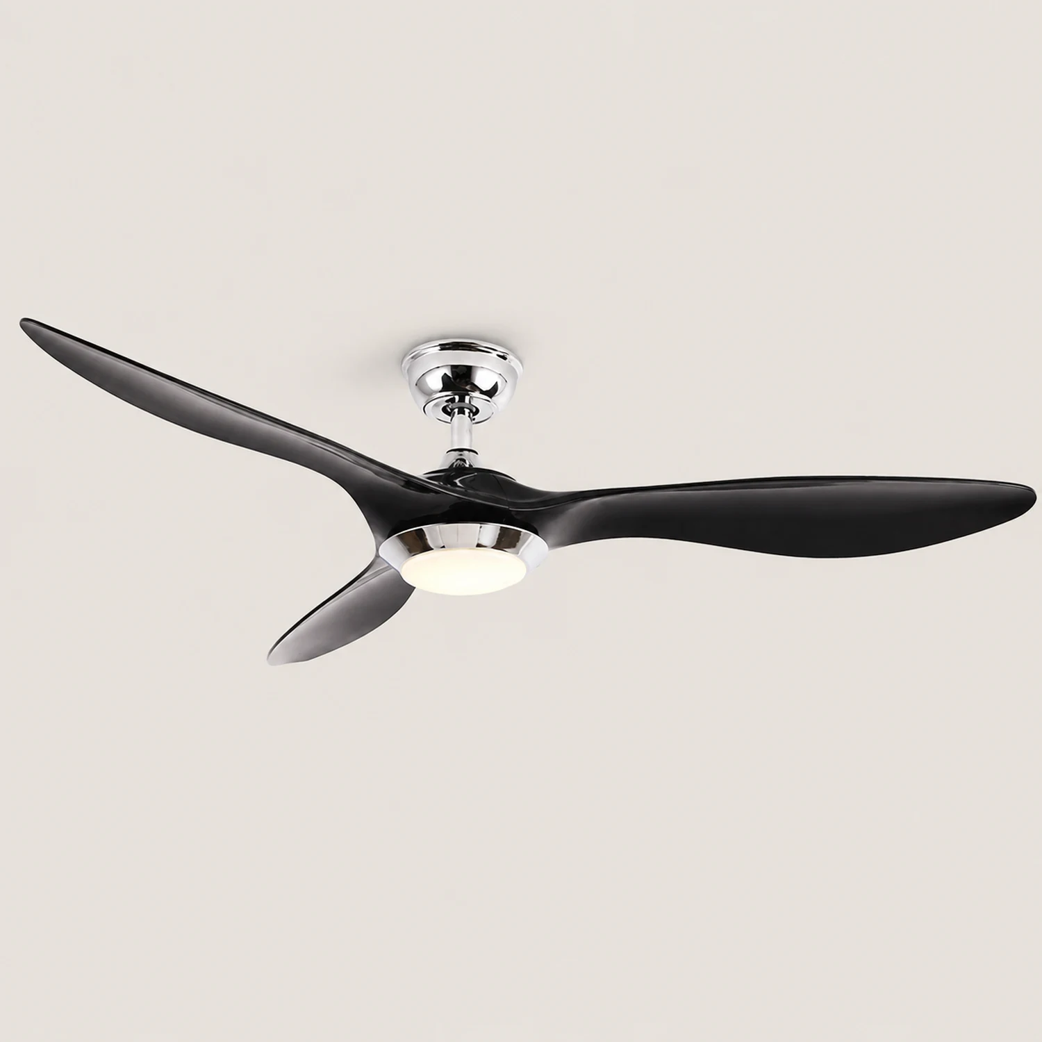 Garner 3-Blade Black & Yellow Ceiling Fan with Light, DIA 52'' - Lumpaz
