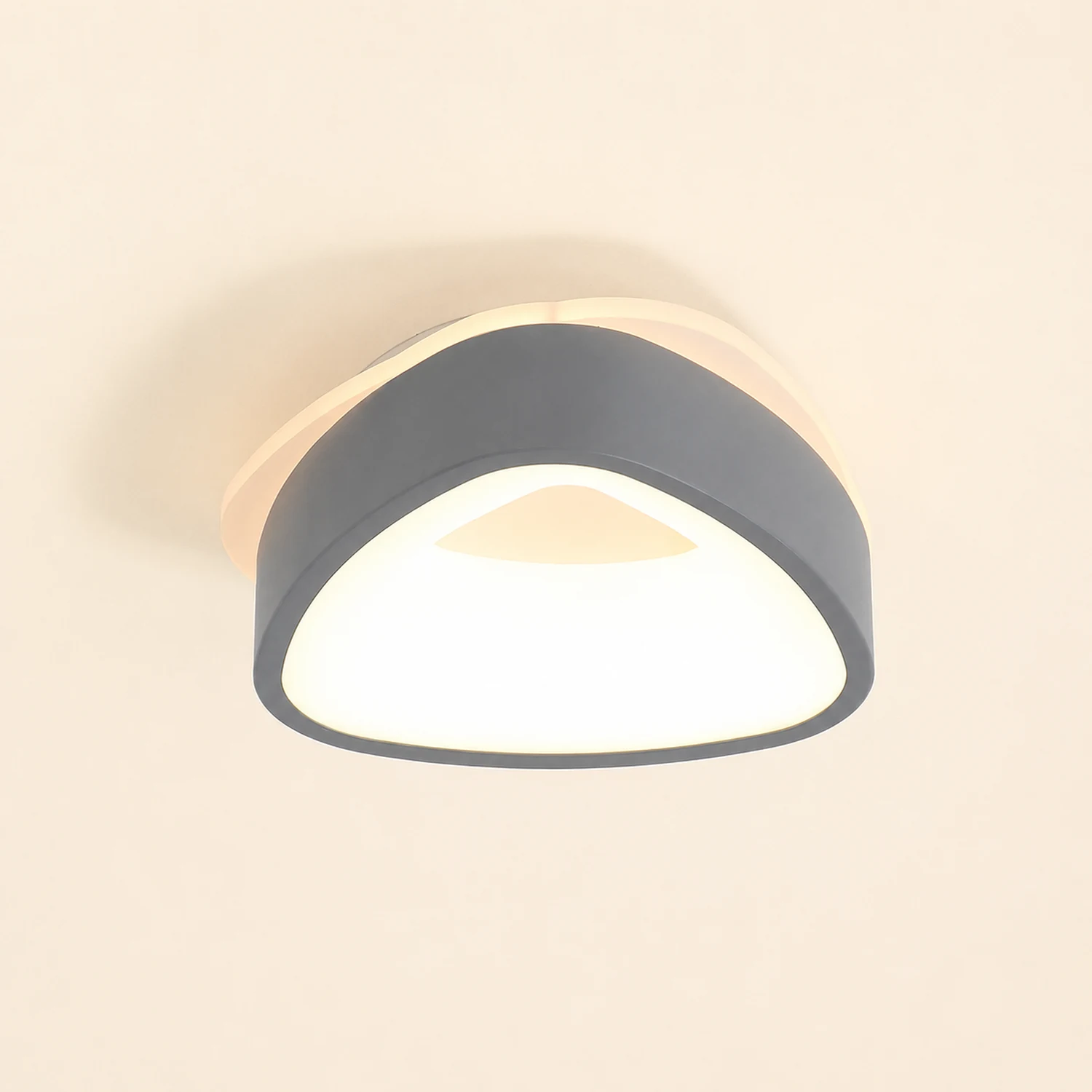 Quinn Minimalist Hollow LED Flush Mount Ceiling Light, Round/Square - Lumpaz