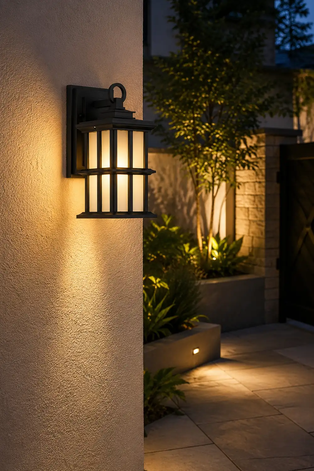 Outdoor Waterproof Aluminum Black European Style Exterior Wall Lights - Lumpaz
