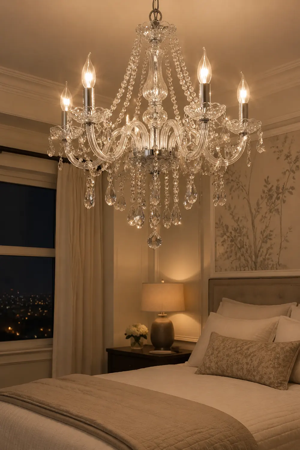 Silva Luxury Candlestick Crystal Chandelier, Clear - Lumpaz