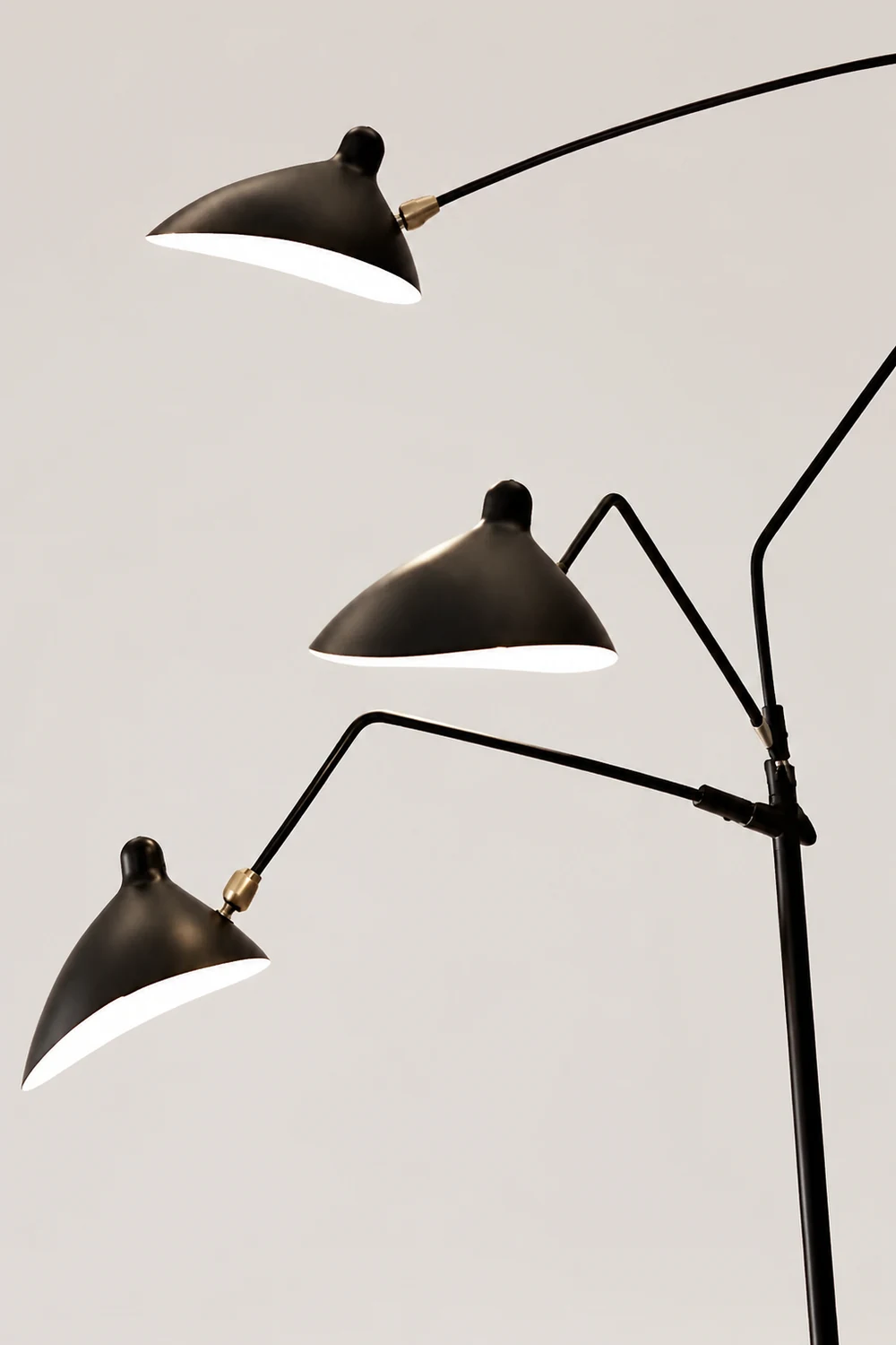 Schmitt Industrial Floor Lamp, 1/3 Heads - Lumpaz