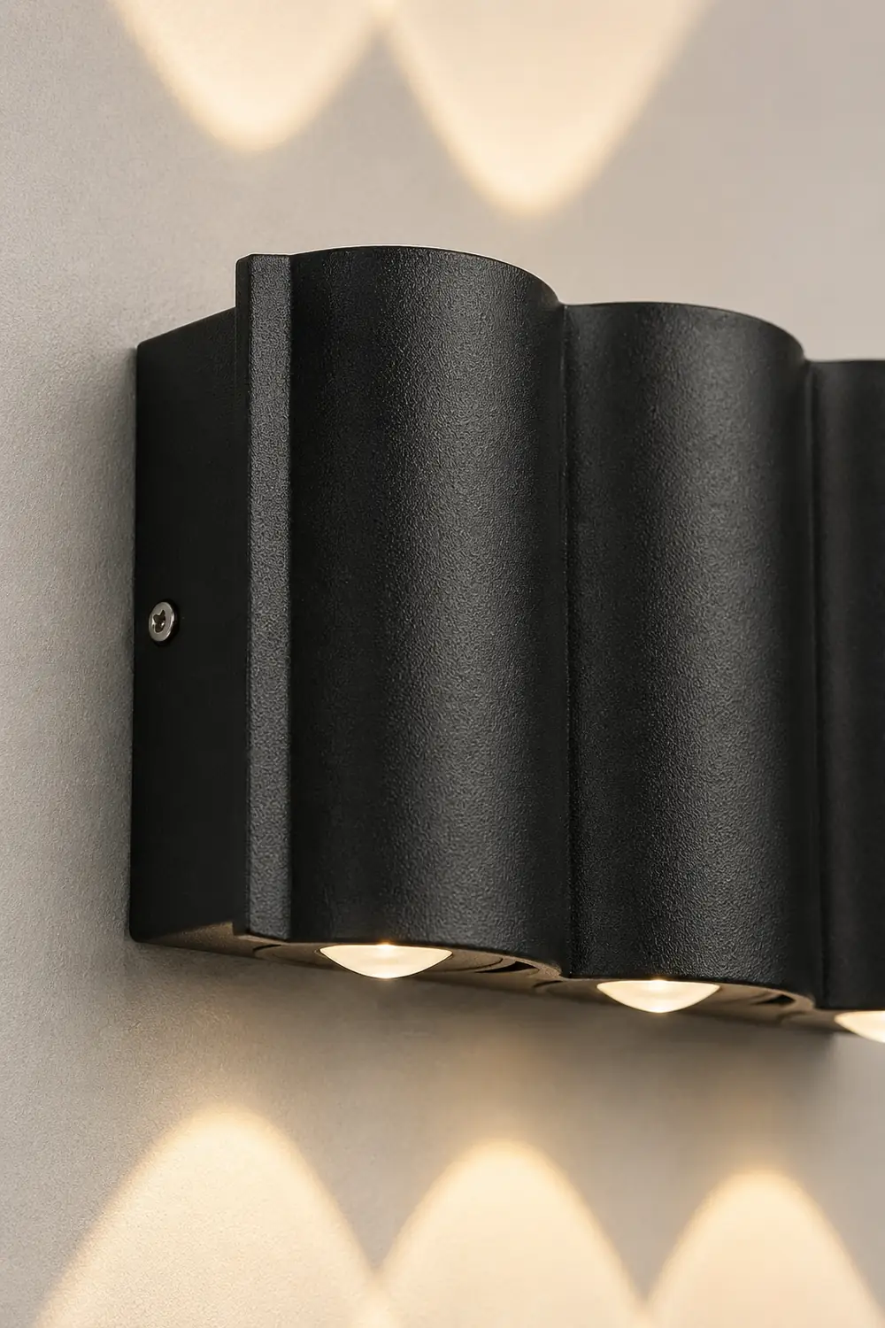Wave Arc Design Up and Down Lights LED Outdoor Wall Lights - Lumpaz