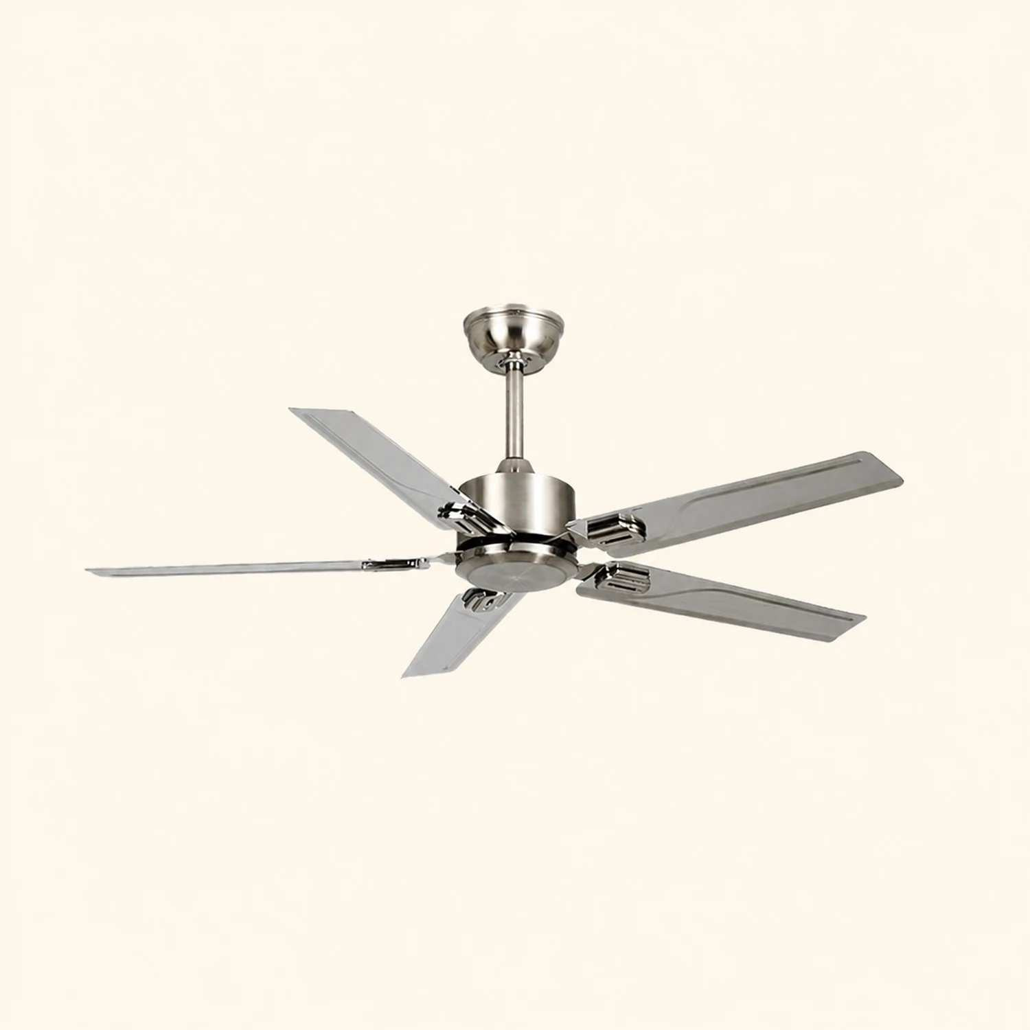 Alessio 5-Blade Industrial Metal DC Ceiling Fan, Summer, 52'' - Lumpaz