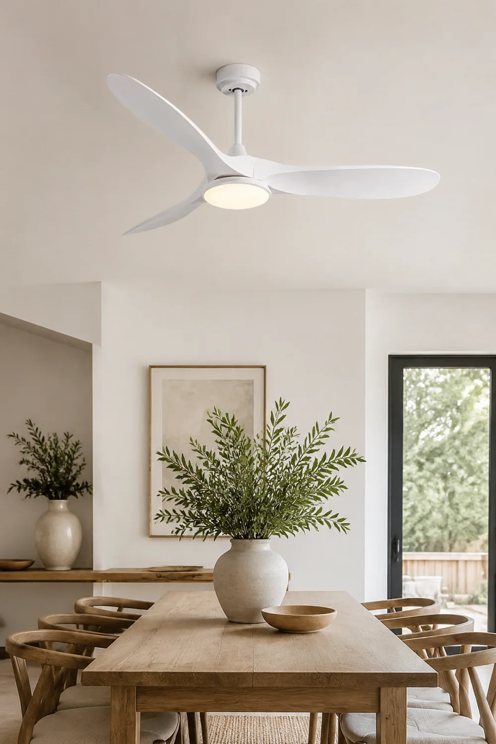 Garner 3-Blade Ceiling Fan with Light, 3 Color, DIA 52'' - Lumpaz