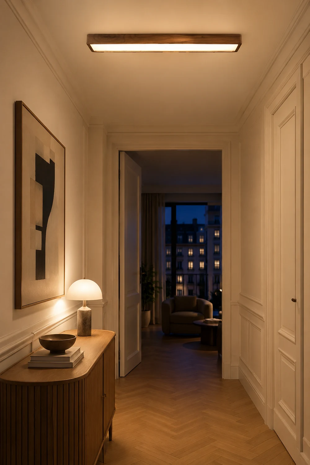 Ozawa Rectangular Designer Flush Mount Ceiling Light - Lumpaz