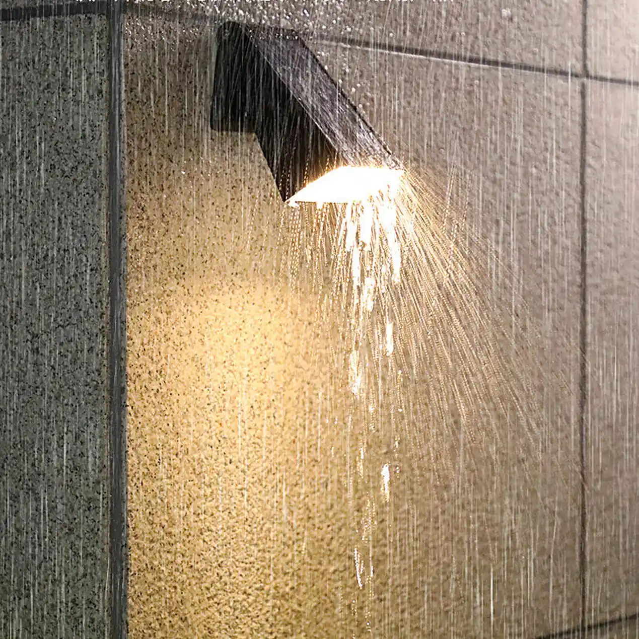 90° Adjustable Intelligent LED Waterproof Black Modern Solar Wall Lights - Lumpaz