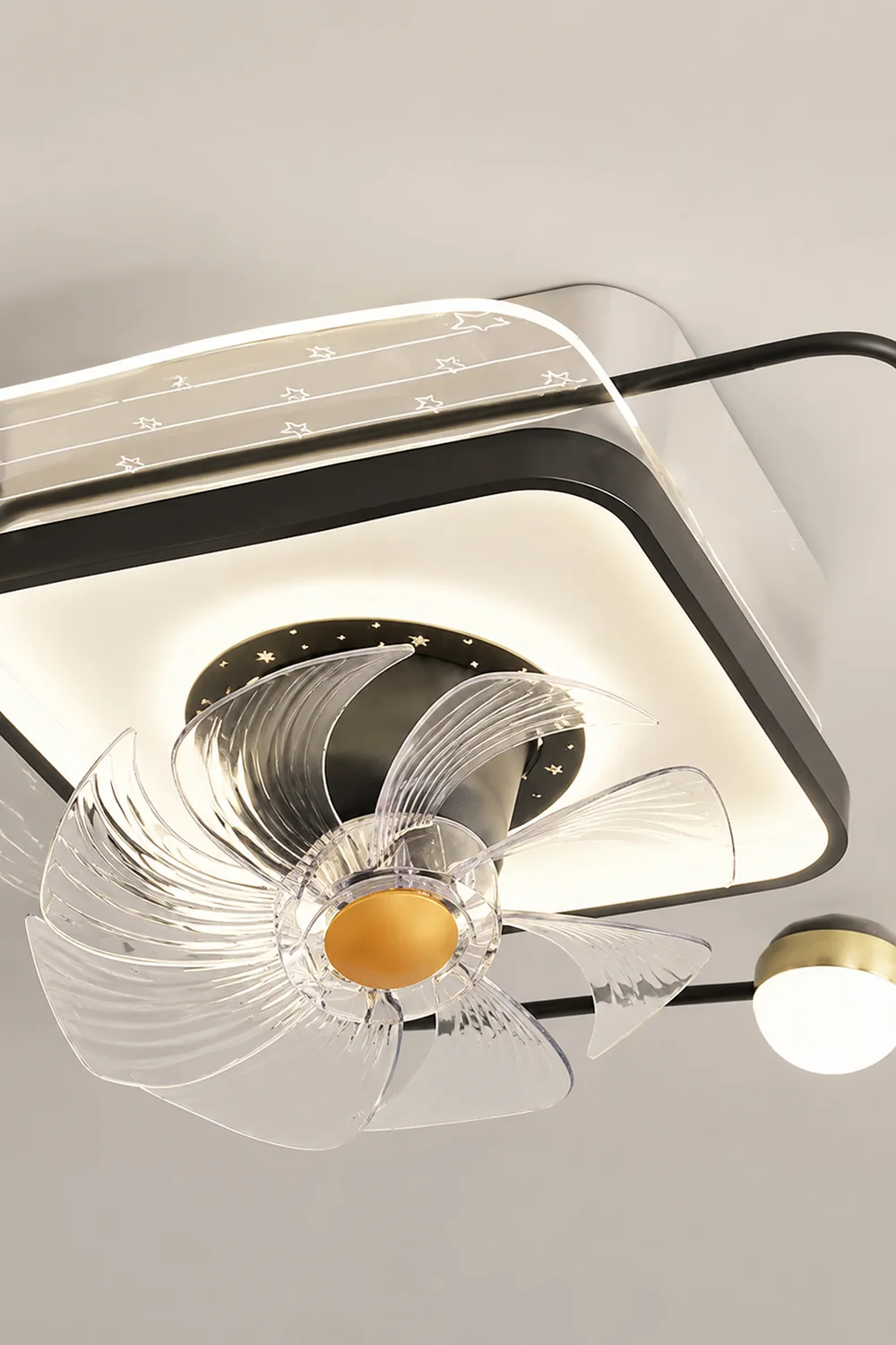 Madina Ceiling Fan with Light, 6 Style, 22"/24" - Lumpaz