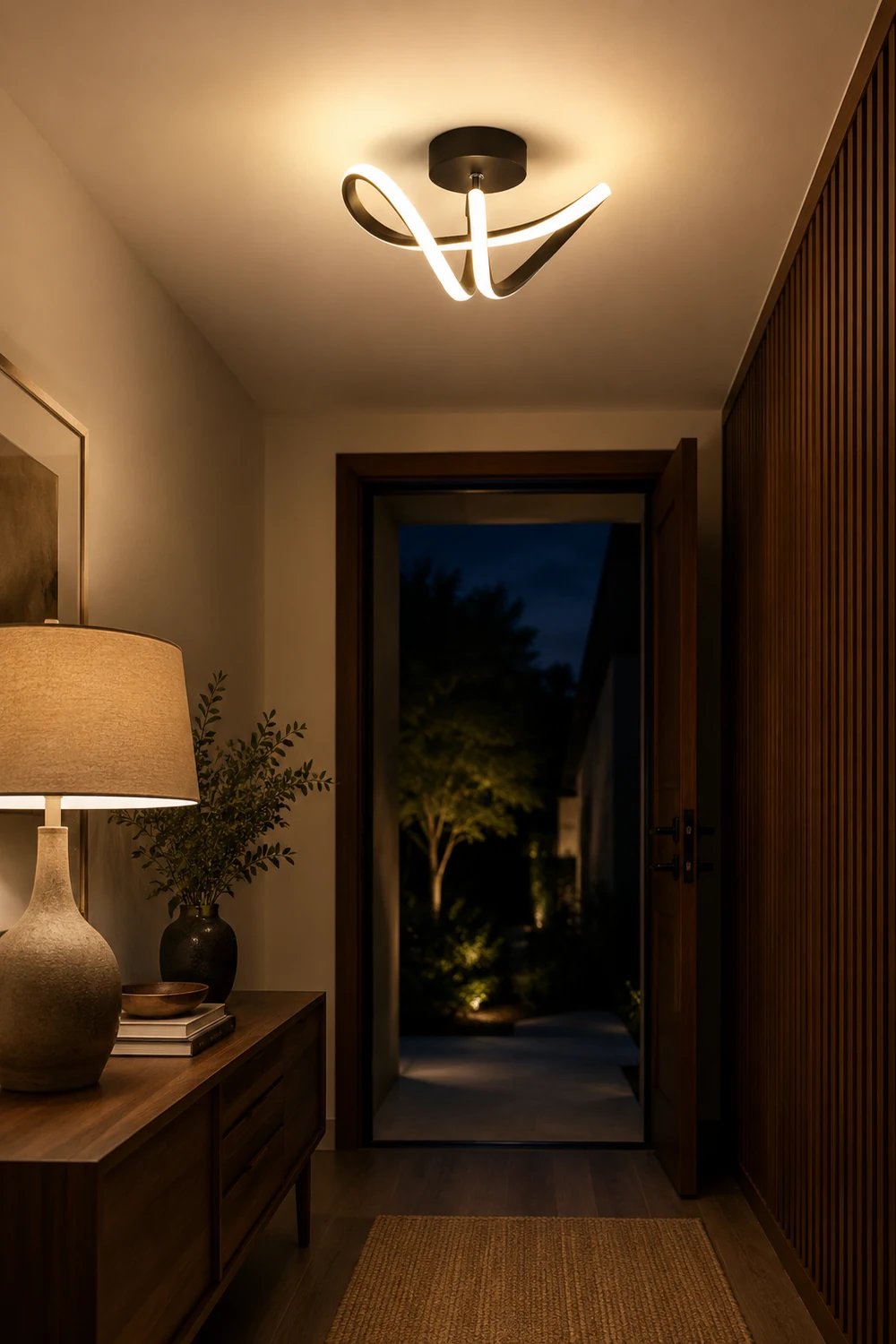 Lacey Modern Flush Mount Ceiling Light, Black/Gold - Lumpaz