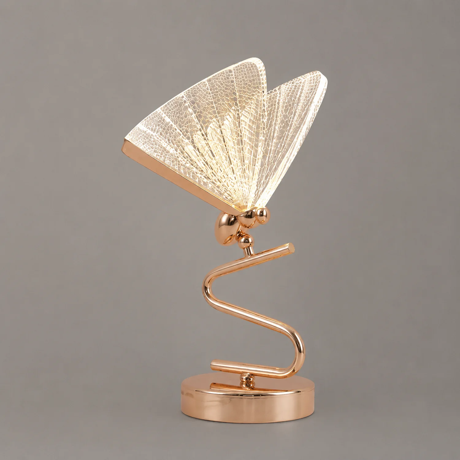 Kady Modern Butterfly Floor/Table Lamp, Living Room/Bedroom - Lumpaz