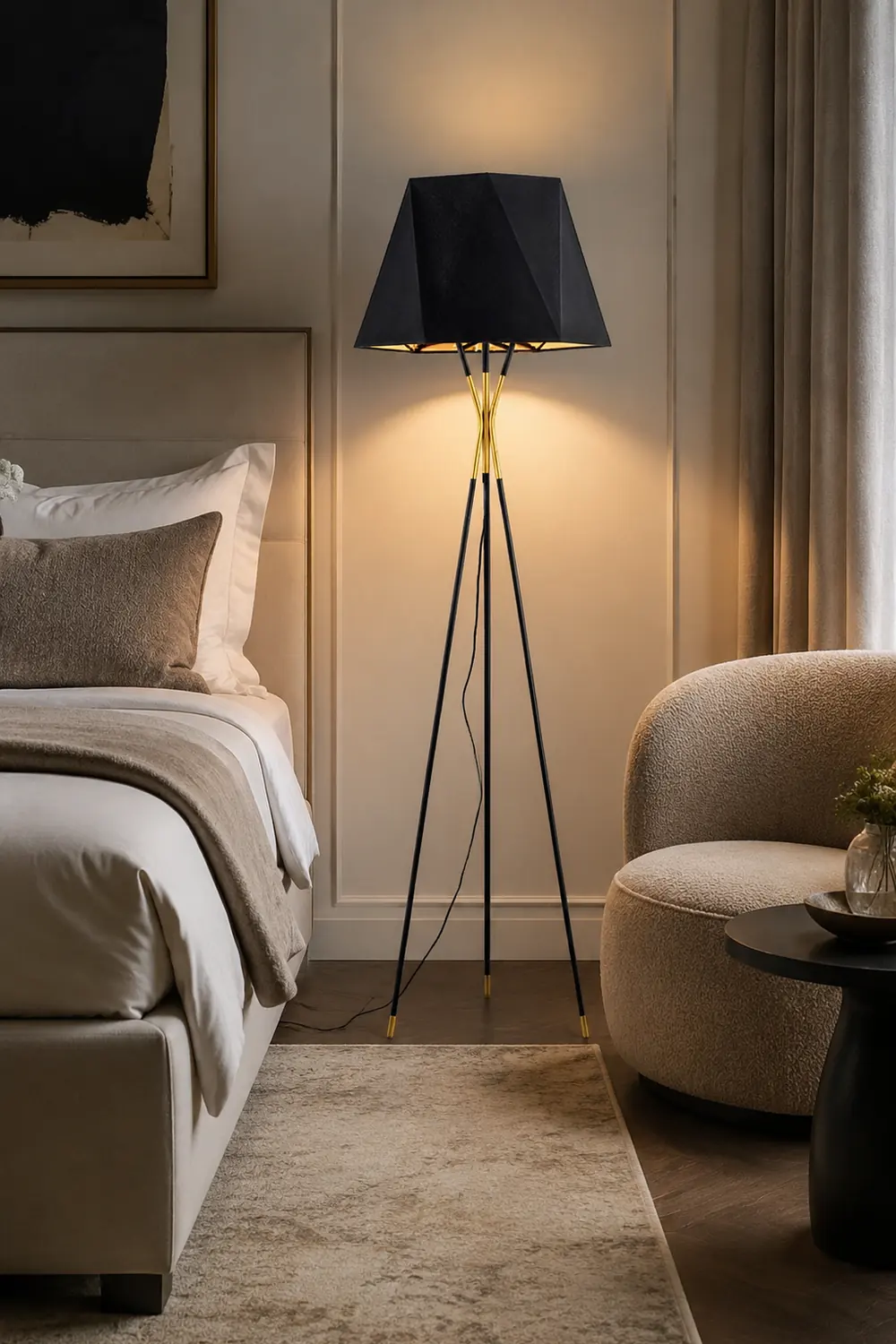 Salgado Minimalist Tripod Floor Lamp - Lumpaz