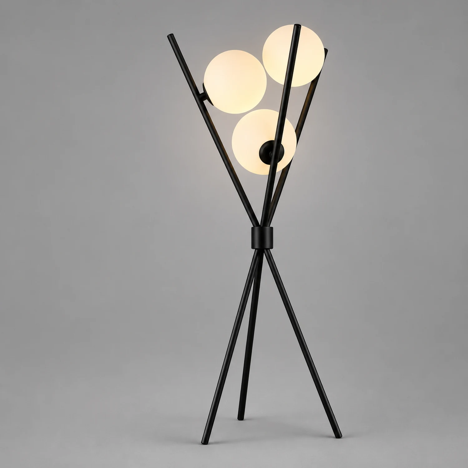 Valentina Tripod Floor Lamp/Table Lamp, Metal/Acrylic - Lumpaz