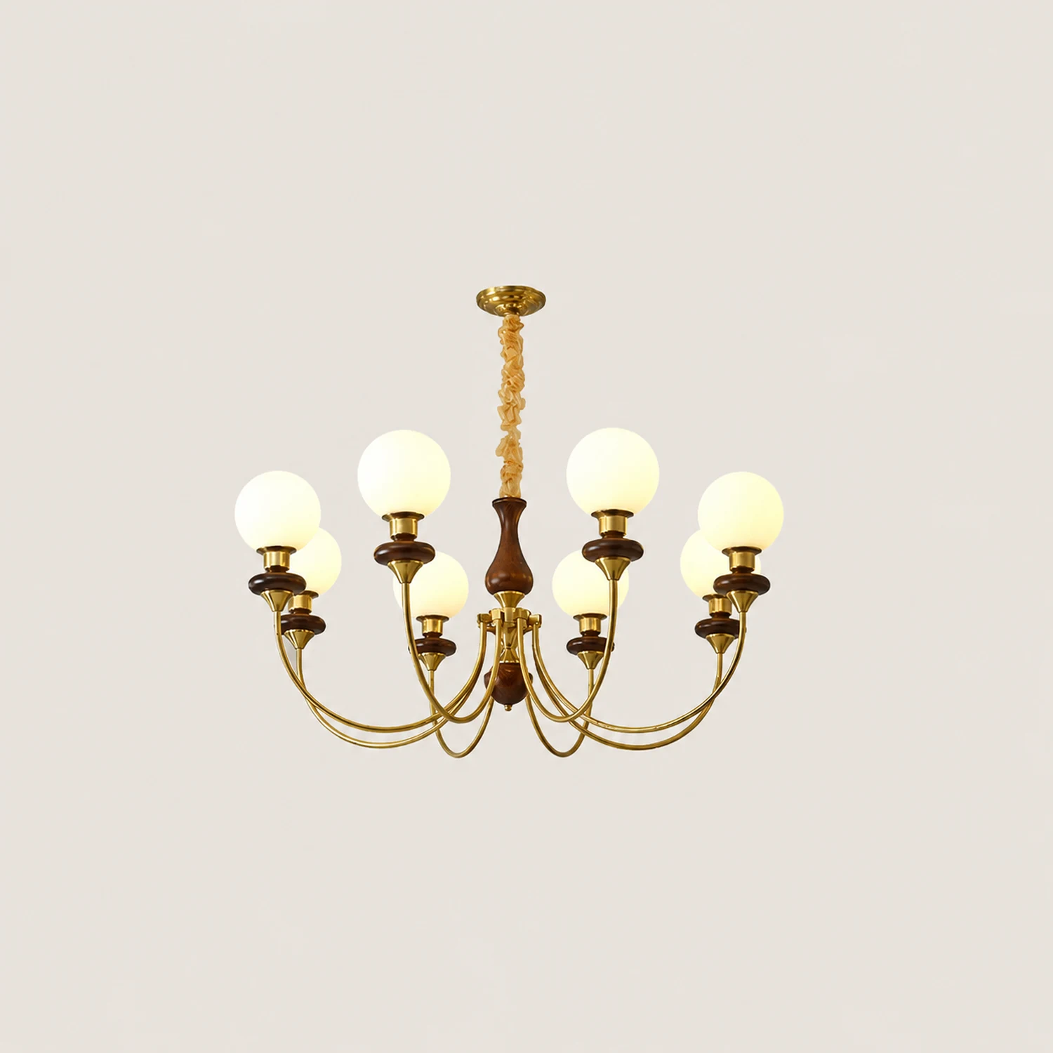 Silva Modern Luxury Decorative LED Chandelier Gold Metal Living Room - Lumpaz