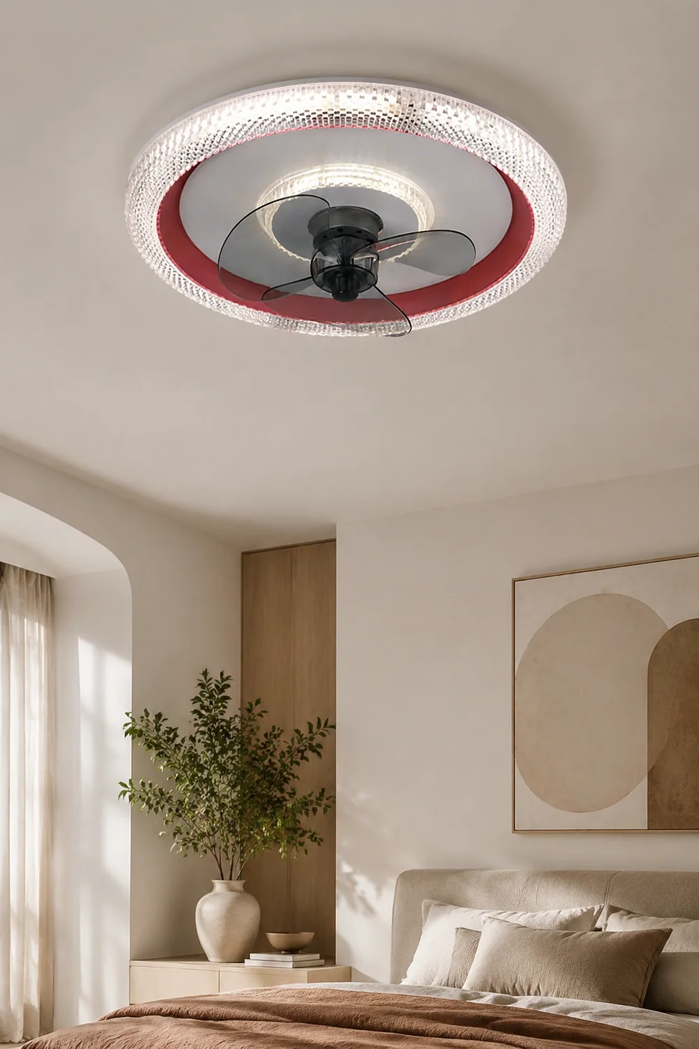 Kirsten 3-Blade Ceiling Fan with Light, 3 Color, DIA 20 " - Lumpaz