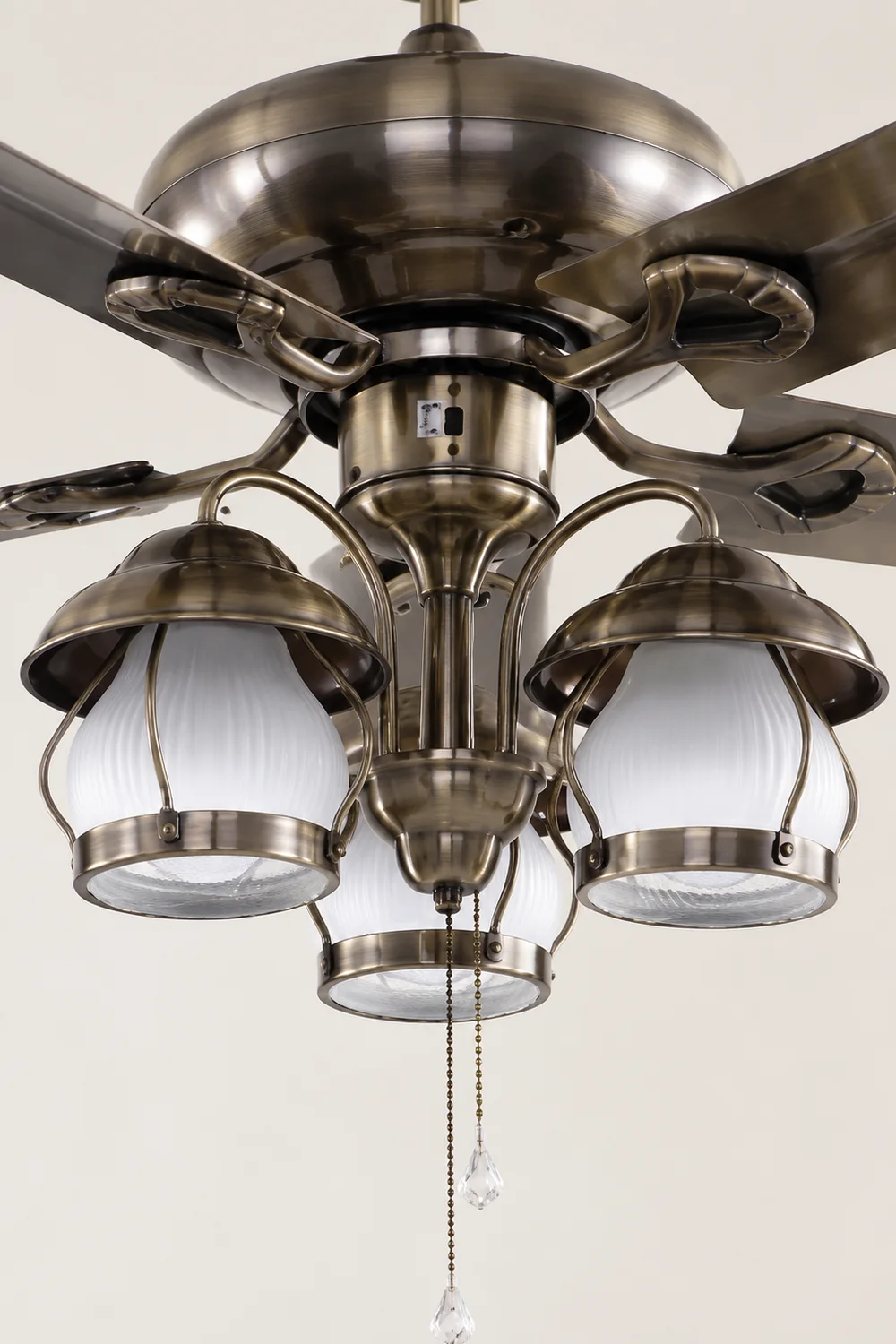 Alessio 4-Blade Rustic DC Ceiling Fan with Light, Summer, 51'' - Lumpaz