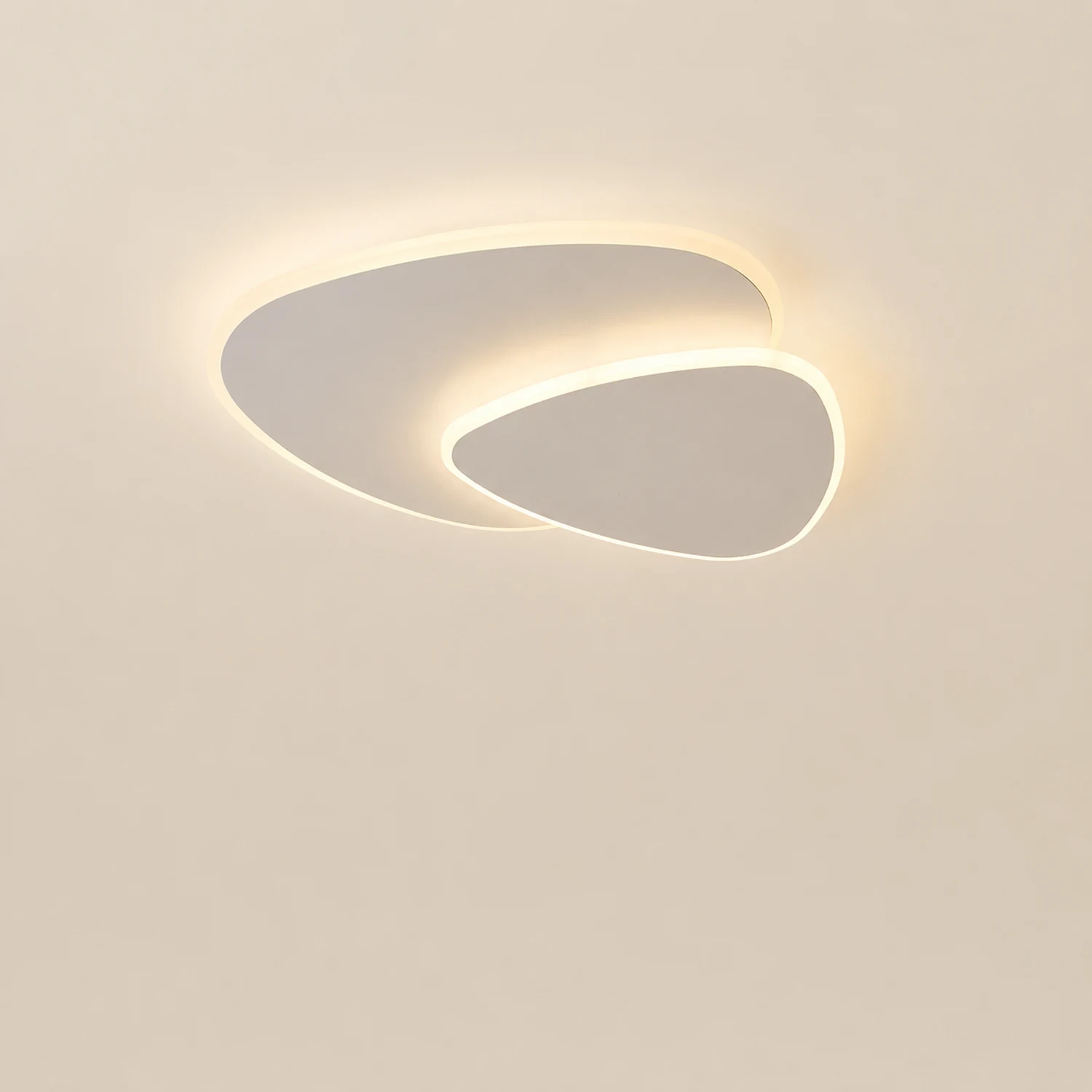 Quinn Designer Geometric Metal/Acrylic Flush Mount Ceiling Light White - Lumpaz