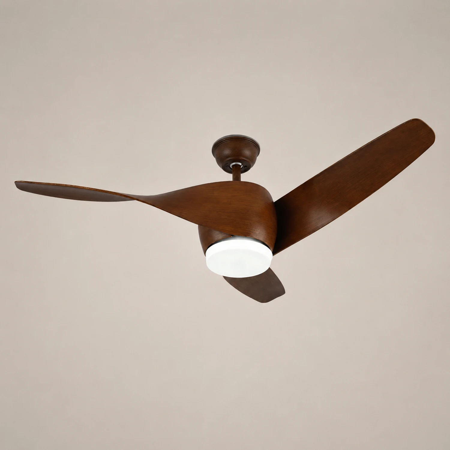 Garner 3-Blade Basic Ceiling Fan with Light, 4 Colors, DIA 52'' - Lumpaz